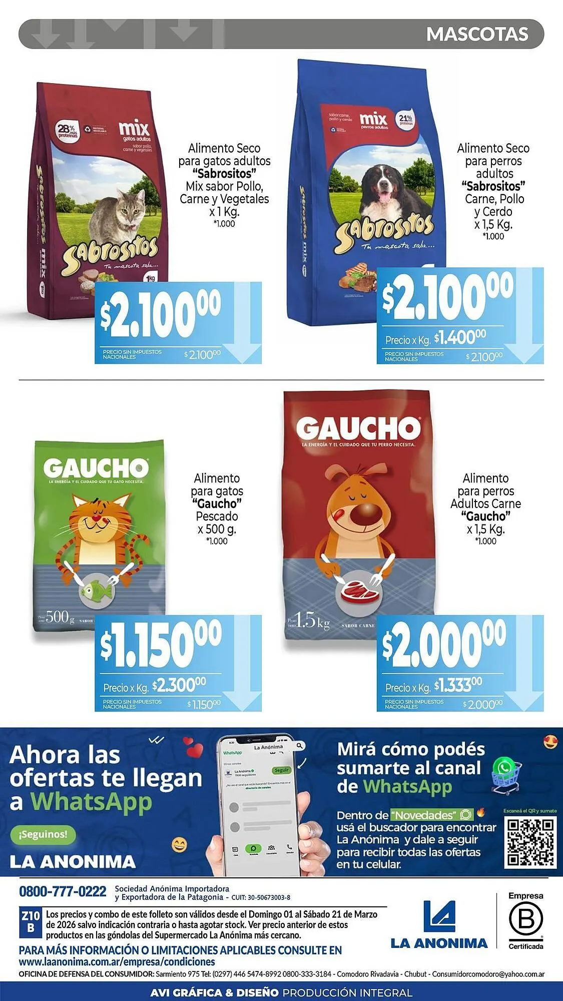 Ofertas de Catálogo La Anonima 3 de marzo al 26 de marzo 2026 - Página 11 del catálogo