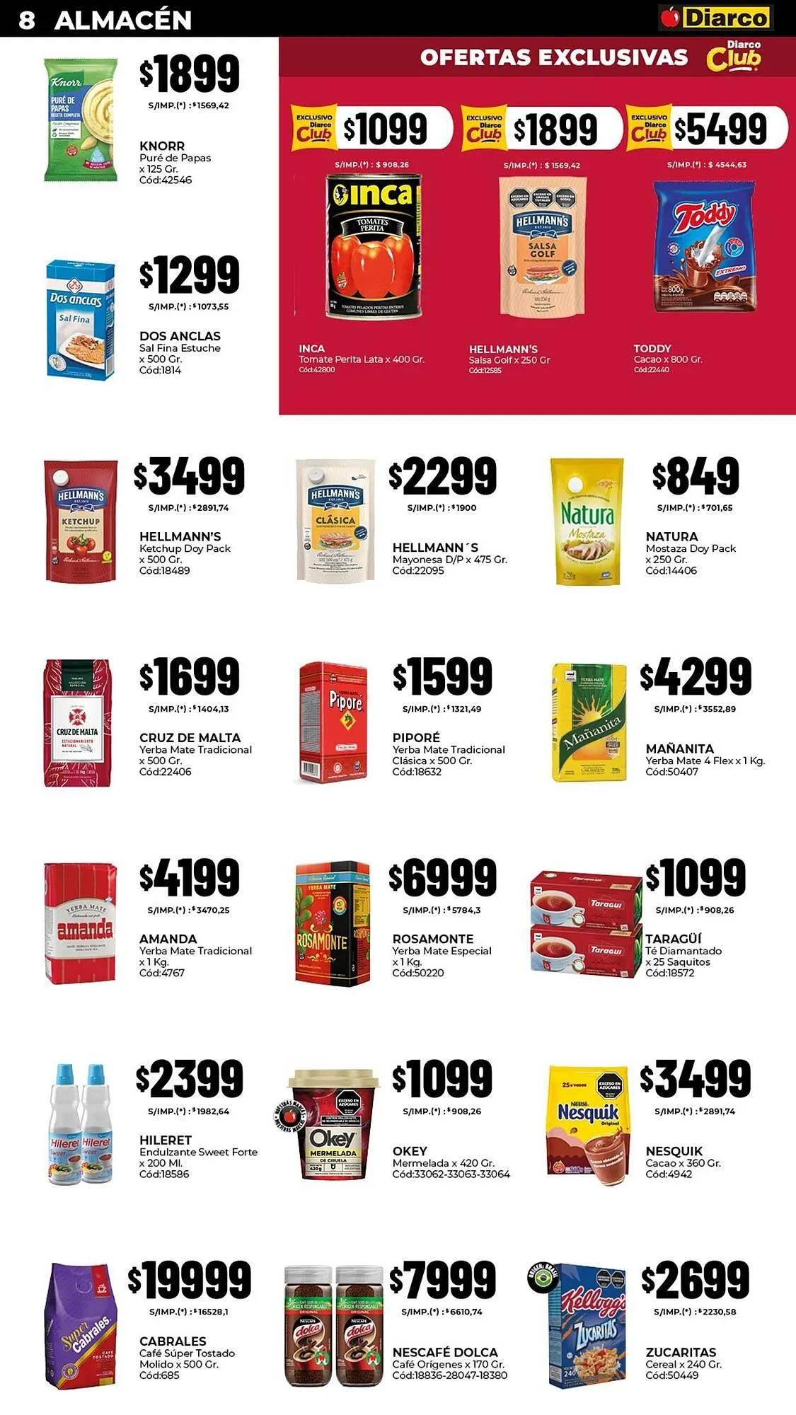 Ofertas de Catálogo Diarco 19 de enero al 23 de enero 2026 - Página 8 del catálogo