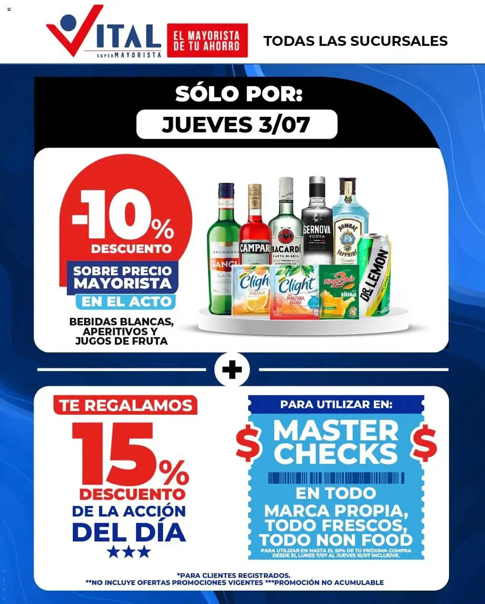 Ofertas de Catálogo Supermayorista Vital 3 de julio al 3 de julio 2025 - Página 1 del catálogo