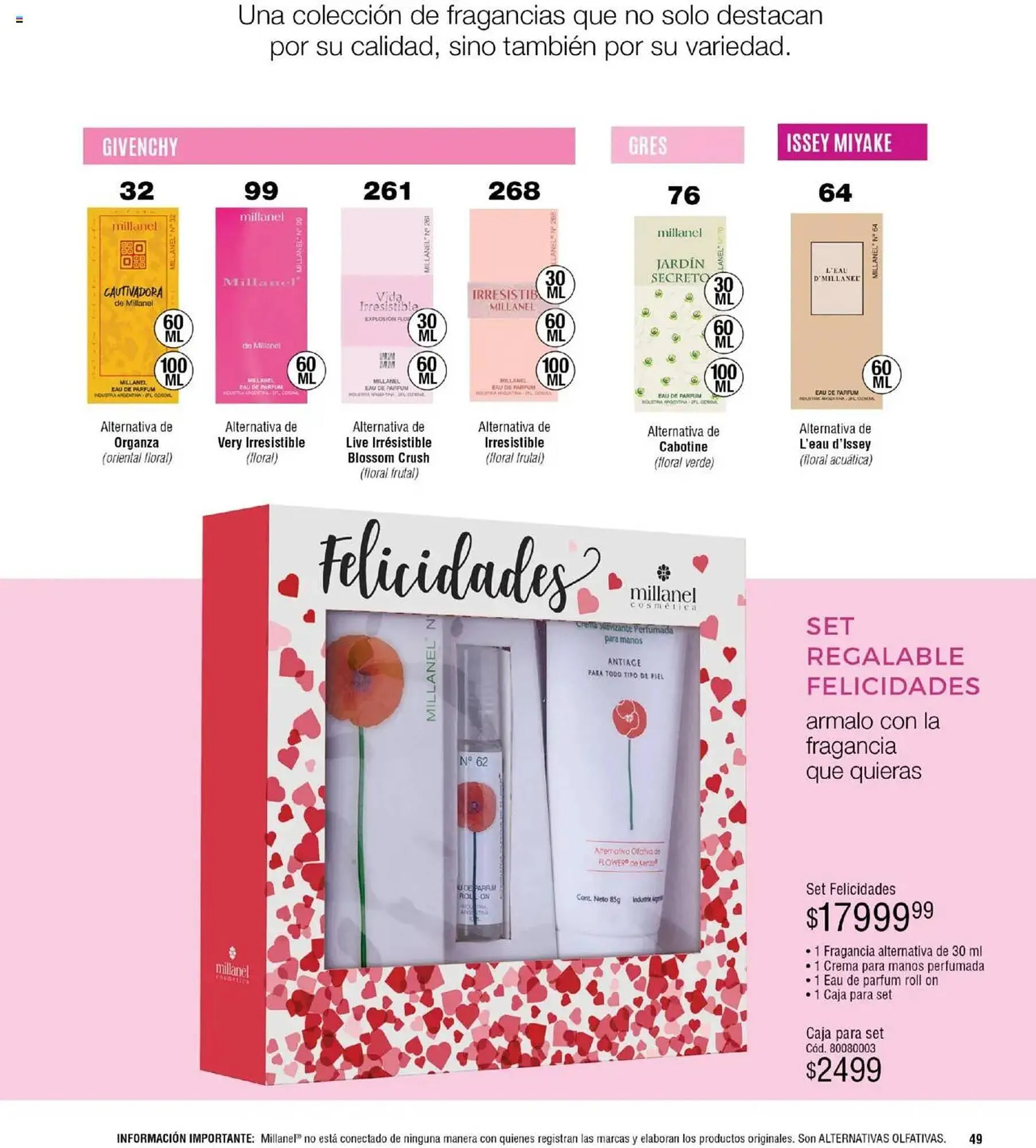 Ofertas de Catálogo Millanel Cosmética 31 de marzo al 27 de abril 2025 - Página 49 del catálogo