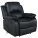 Sillón individual reclinable negro