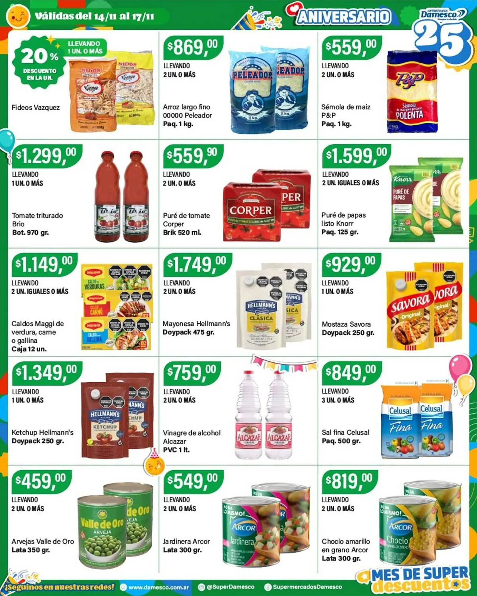 Ofertas de Catálogo Supermercados Damesco 14 de noviembre al 17 de noviembre 2025 - Página 3 del catálogo