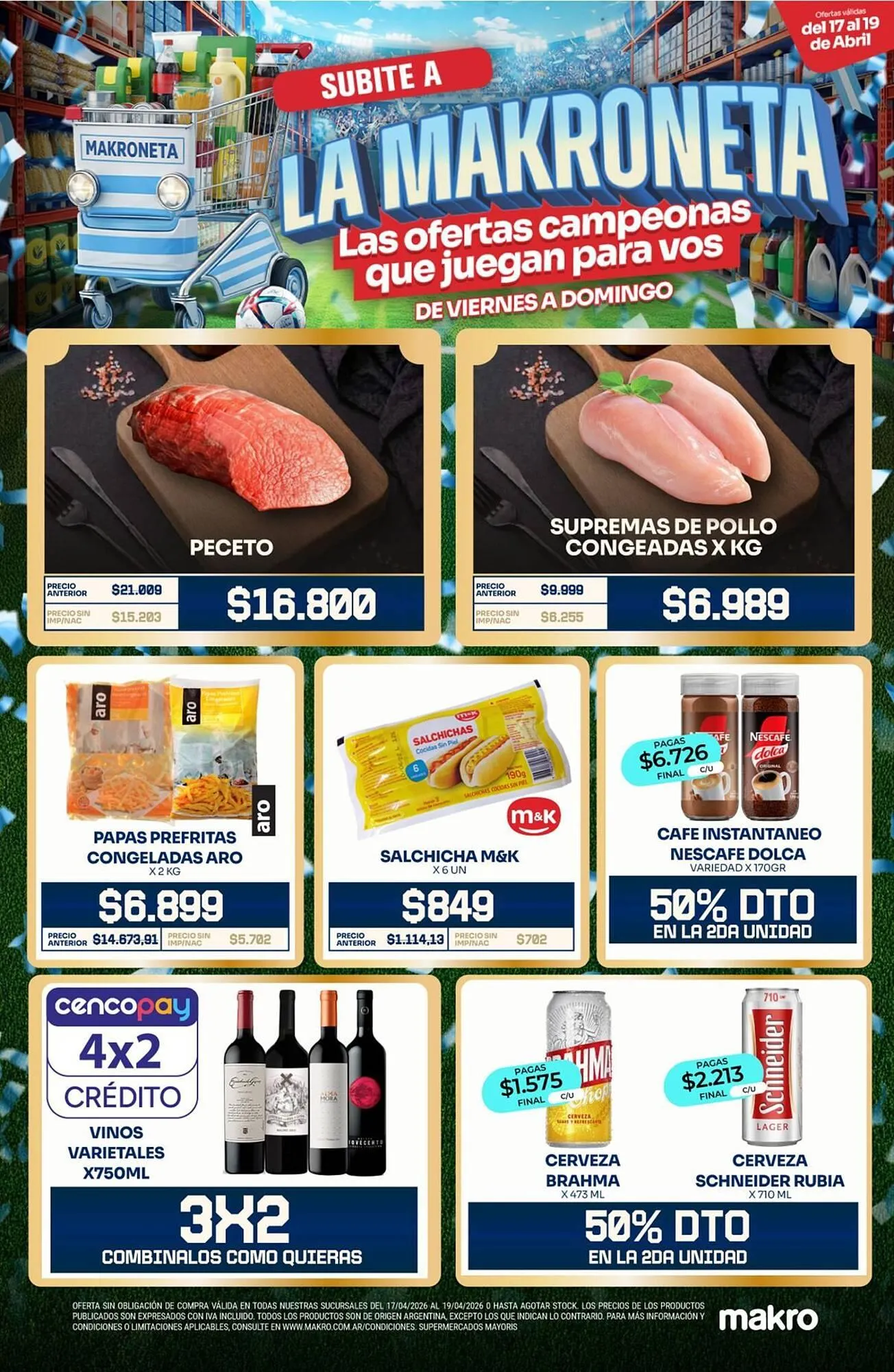 Ofertas de Catálogo Makro 17 de abril al 19 de abril 2026 - Página 1 del catálogo