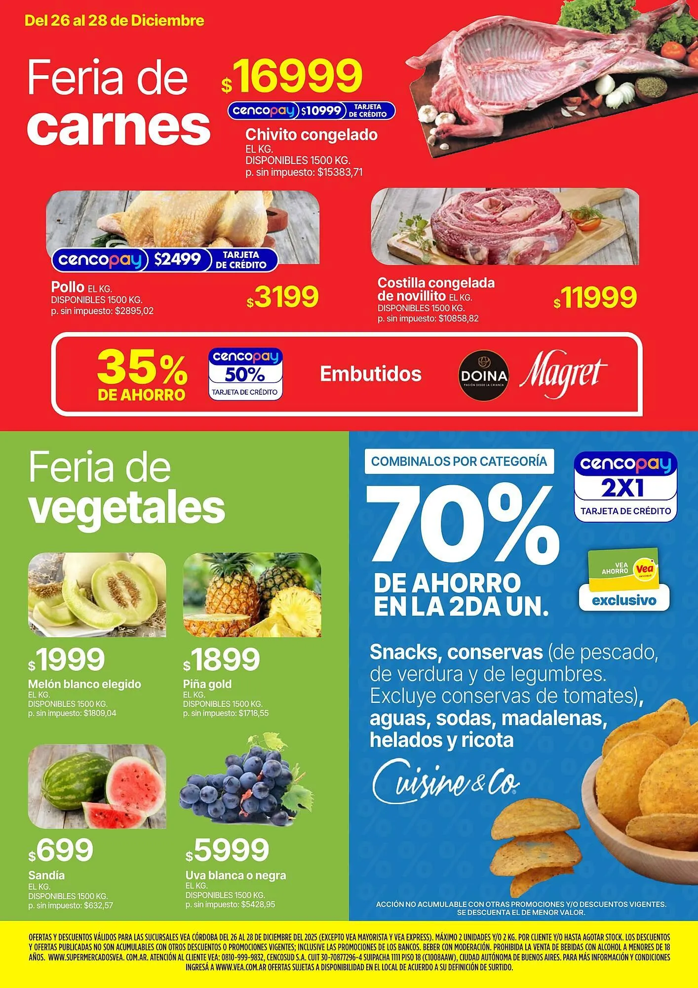 Ofertas de Catálogo Supermercados Vea 26 de diciembre al 28 de diciembre 2025 - Página 3 del catálogo