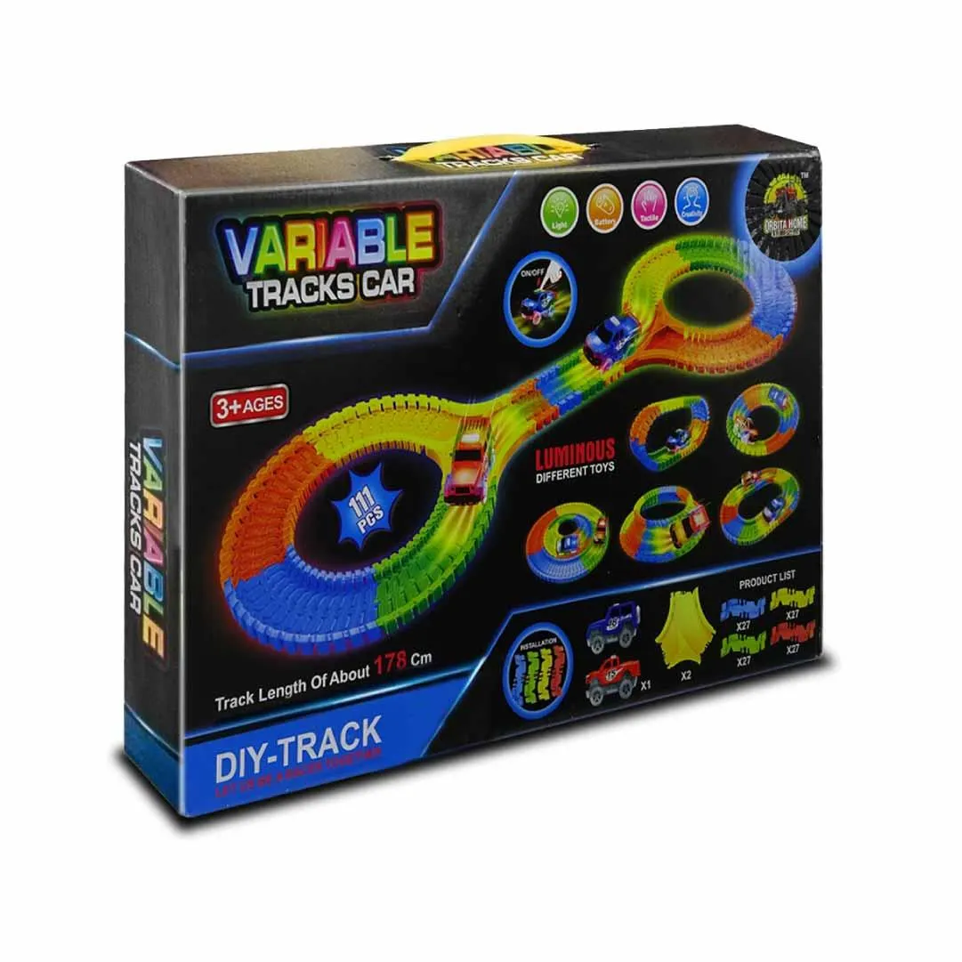 Pista De Autos Luminosos 111 Piezas