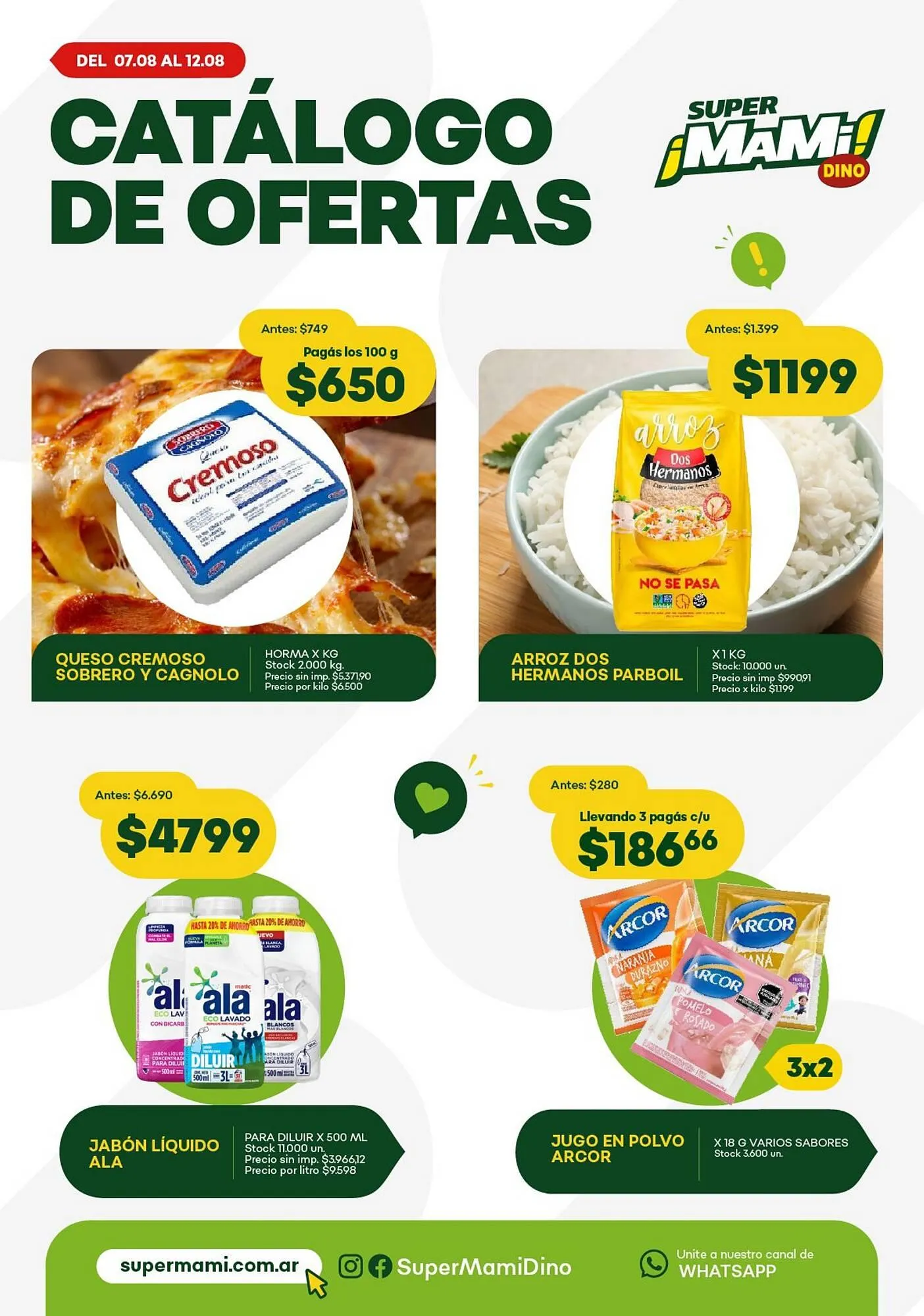 Ofertas de Catálogo Super MAMI 6 de agosto al 14 de agosto 2025 - Página 1 del catálogo