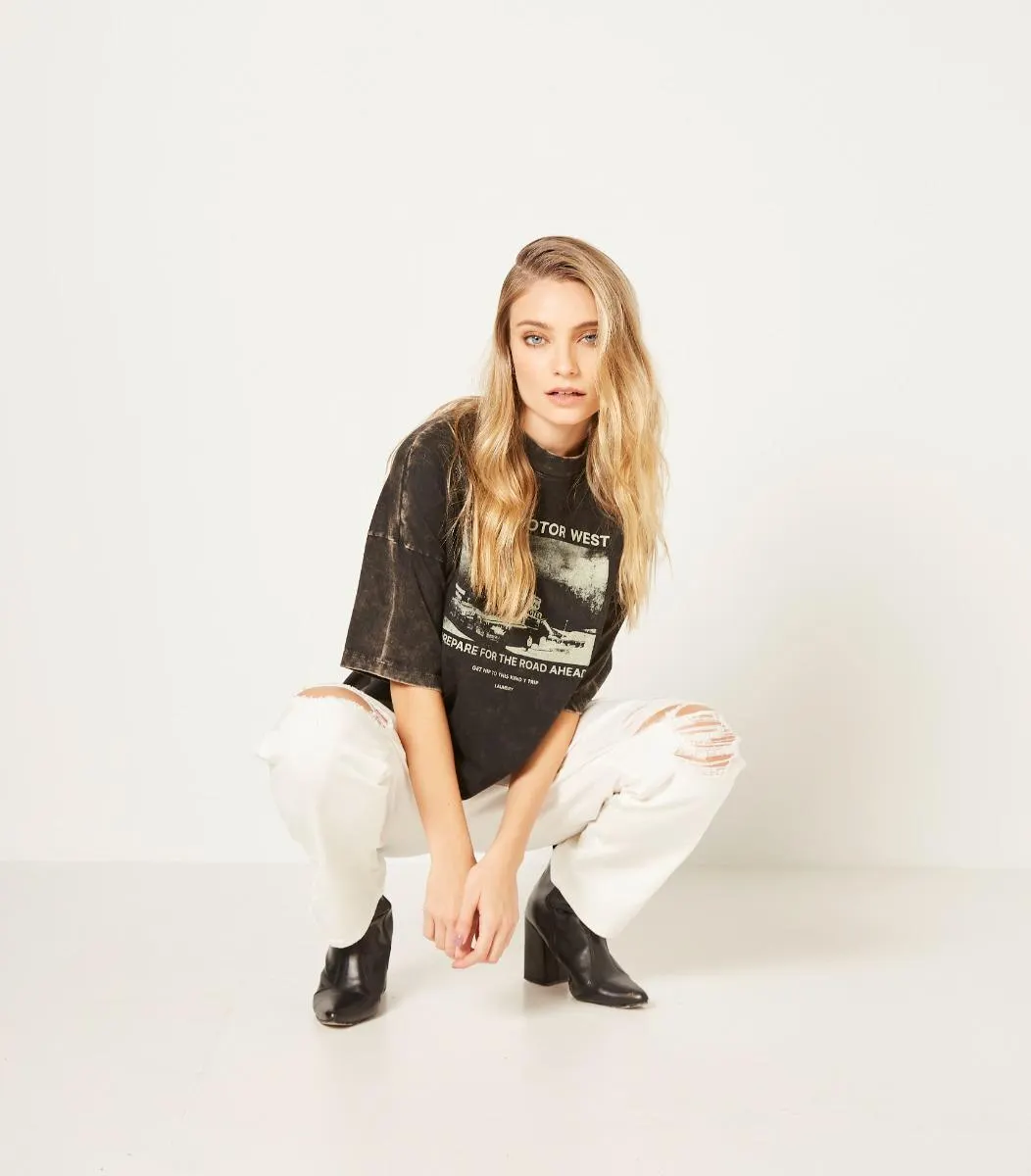 JEAN BOYFRIEND WHITE YALE