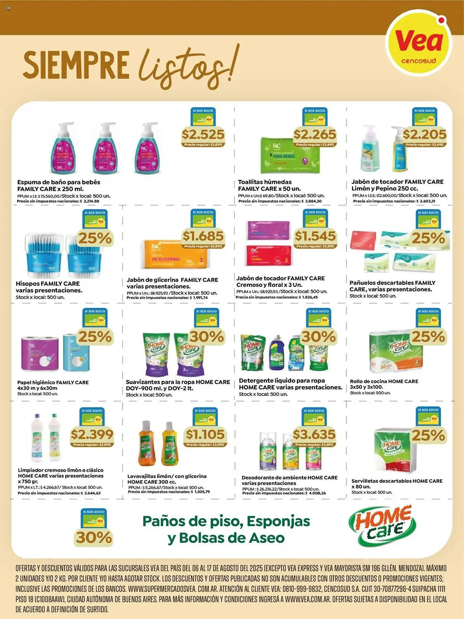 Ofertas de Catálogo Supermercados Vea 6 de agosto al 17 de agosto 2025 - Página 7 del catálogo