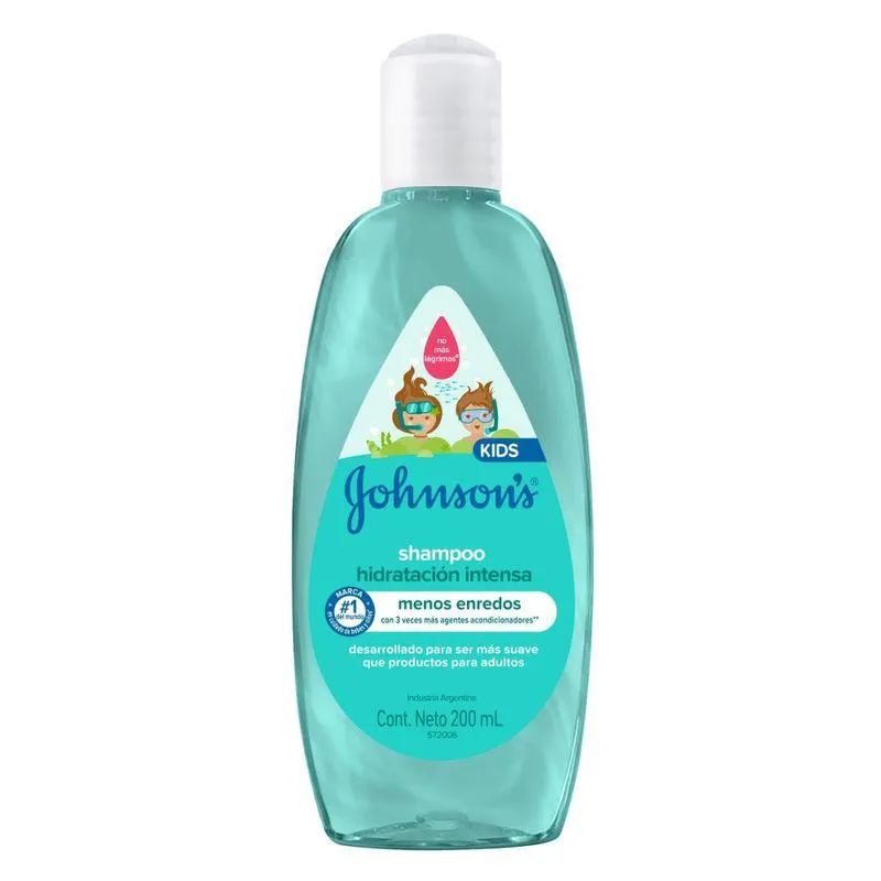 Shampoo Para Niños Johnson's Hidratación Intensa X 200 Ml.