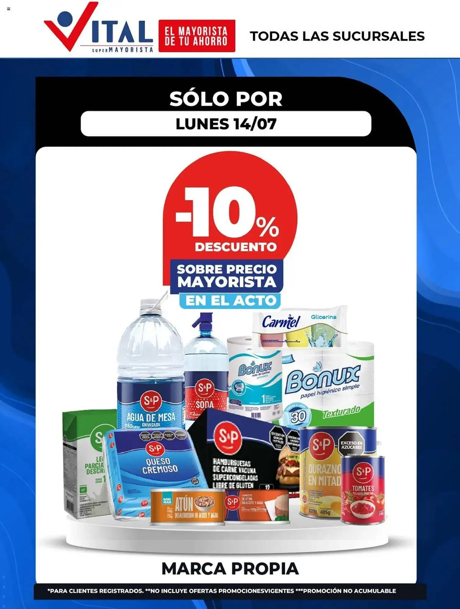 Ofertas de Catálogo Supermayorista Vital 14 de julio al 14 de julio 2025 - Página 1 del catálogo