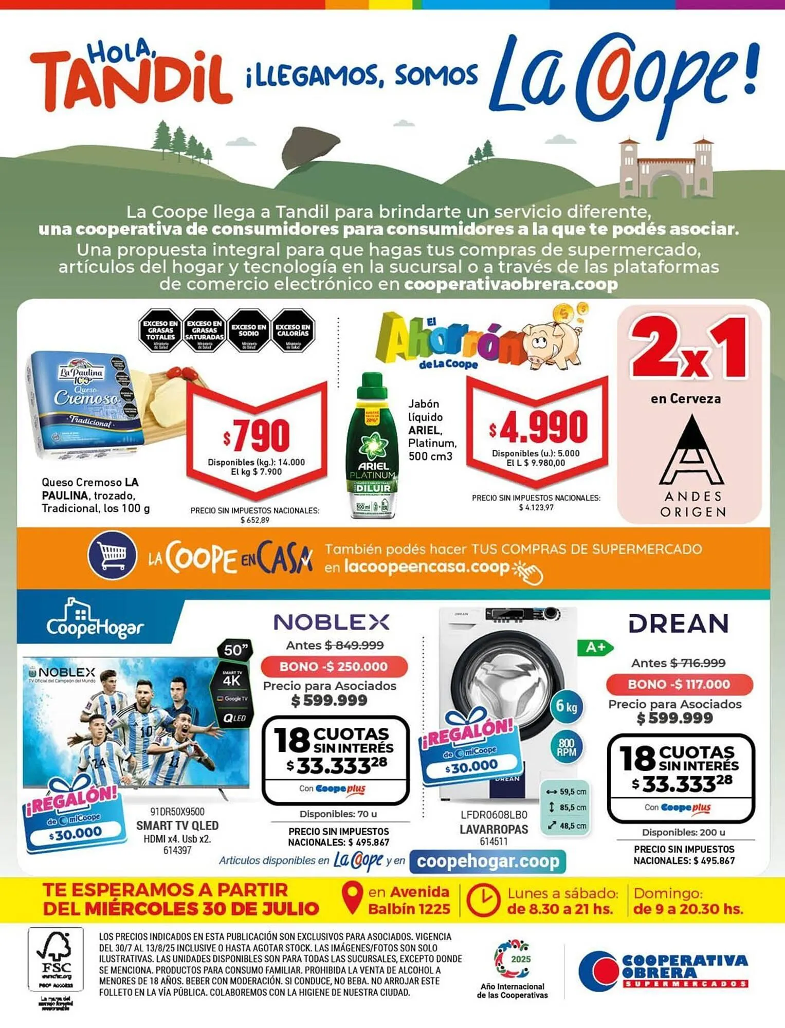 Ofertas de Catálogo Cooperativa Obrera 31 de julio al 13 de agosto 2025 - Página 1 del catálogo