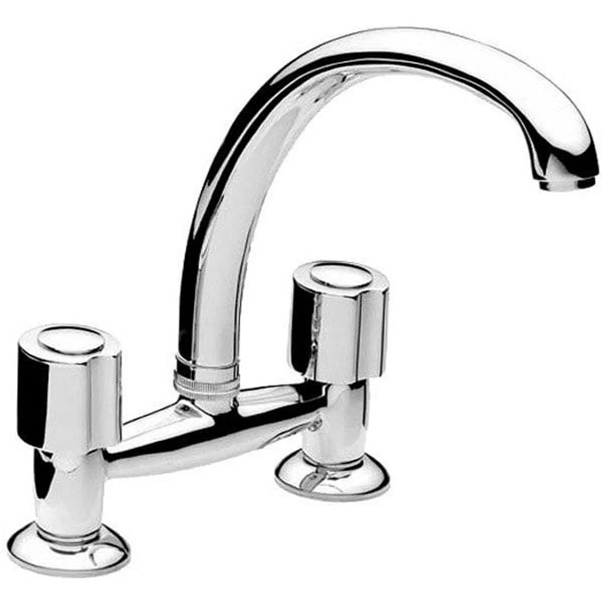 Grifería Cocina Bicomando Pico Fundido Renacer Peirano