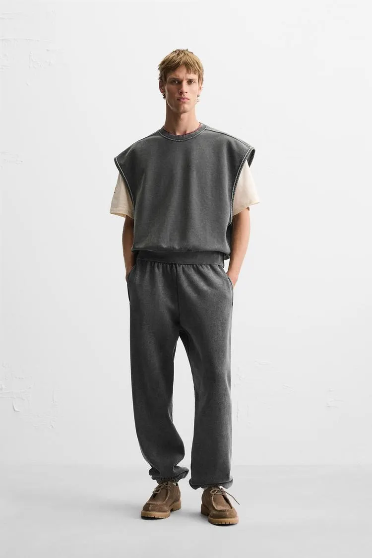 CHALECO FELPA LAVADA