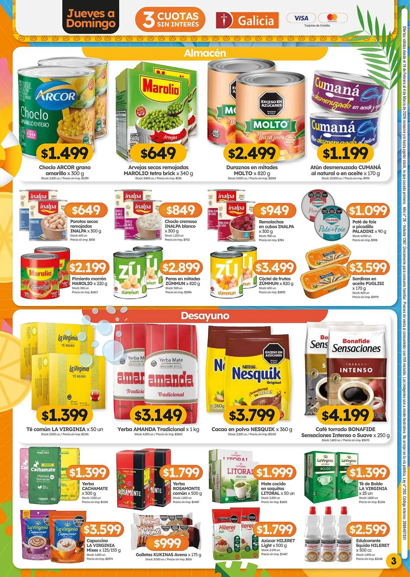 Ofertas de Folleto Cordiez 19 de febrero al 4 de marzo 2026 - Página 3 del catálogo