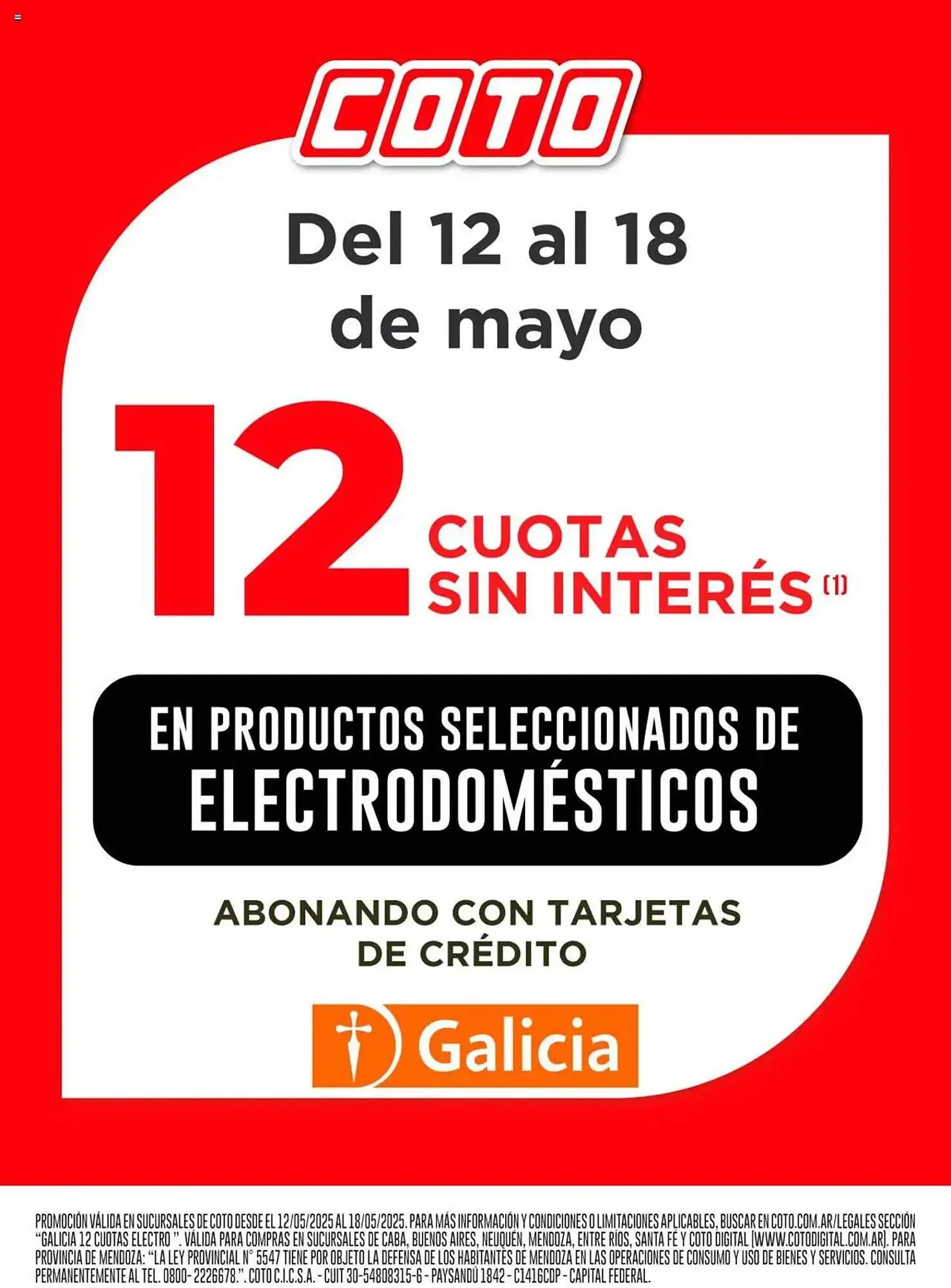 Ofertas de Catálogo Coto 12 de mayo al 18 de mayo 2025 - Página 1 del catálogo