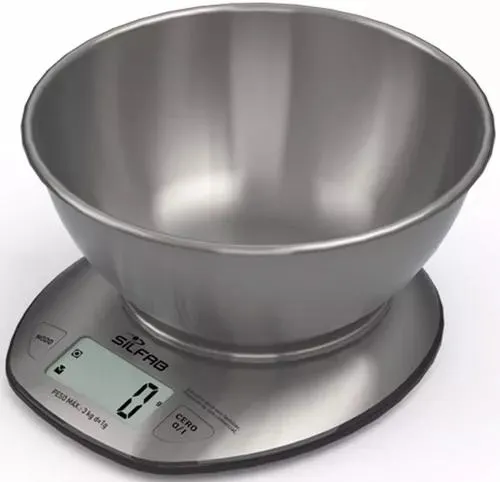 Balanza De Cocina Silfab Bc304 - Max 3kg - Min 1g
