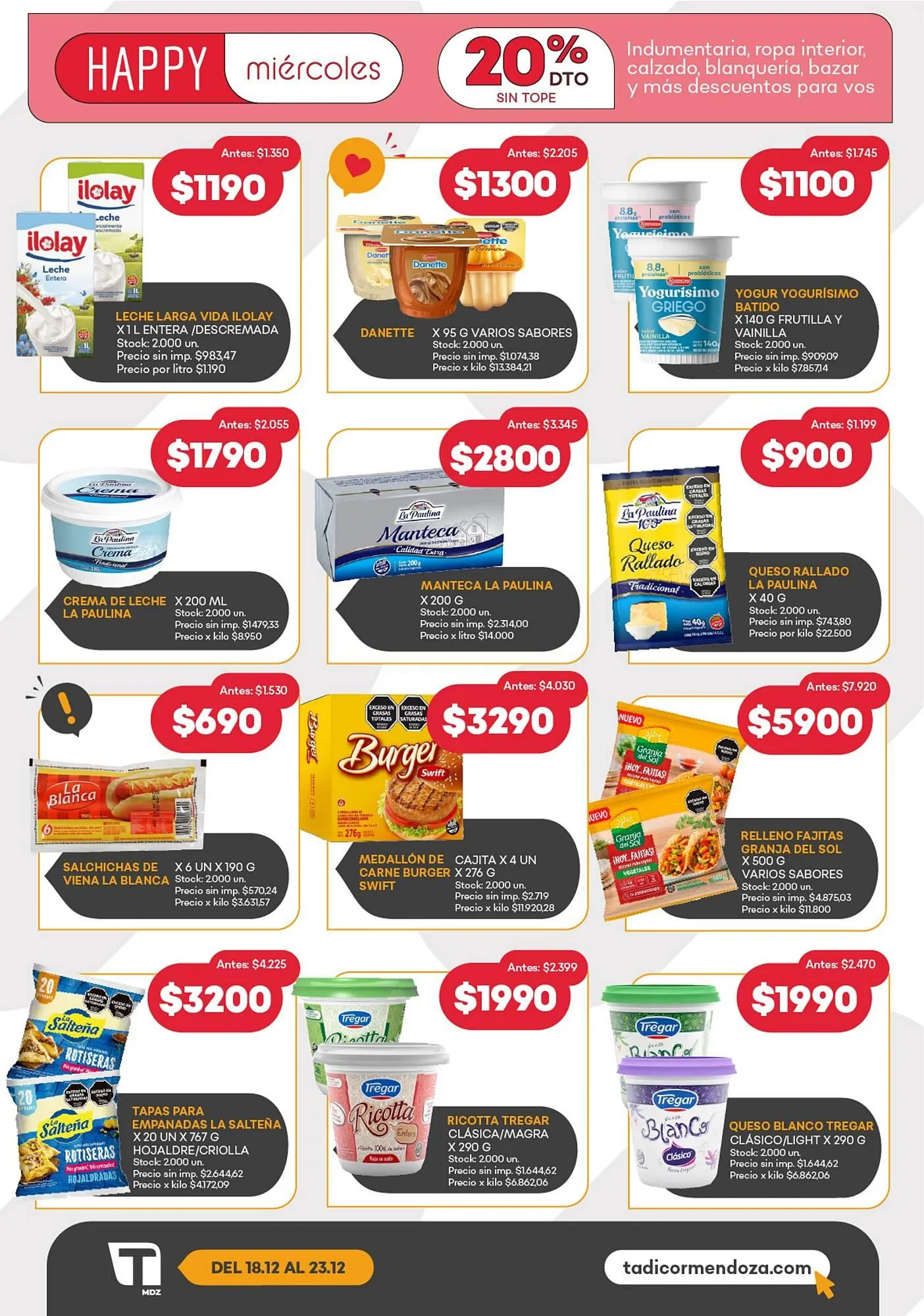 Ofertas de Catálogo Supermercados Tadicor 18 de diciembre al 23 de diciembre 2025 - Página 4 del catálogo