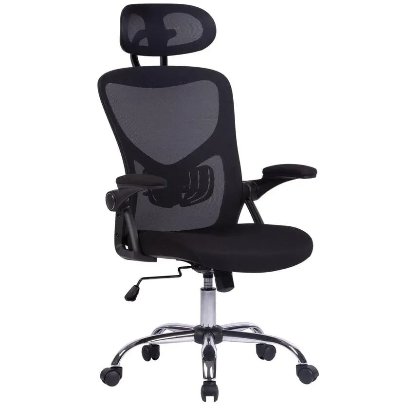 Silla de oficina Kristen negra regulable