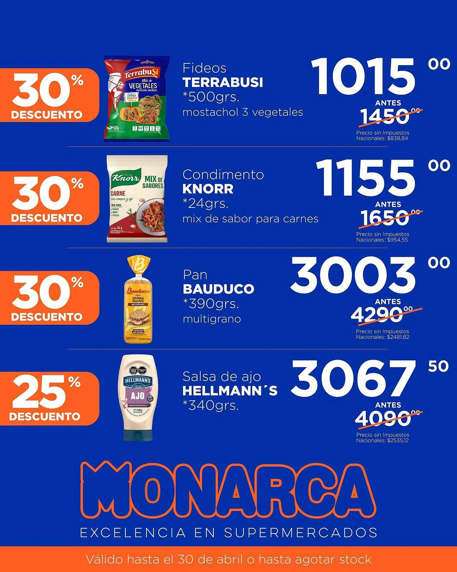 Ofertas de Catálogo Supermercados Monarca 1 de abril al 30 de abril 2026 - Página 2 del catálogo