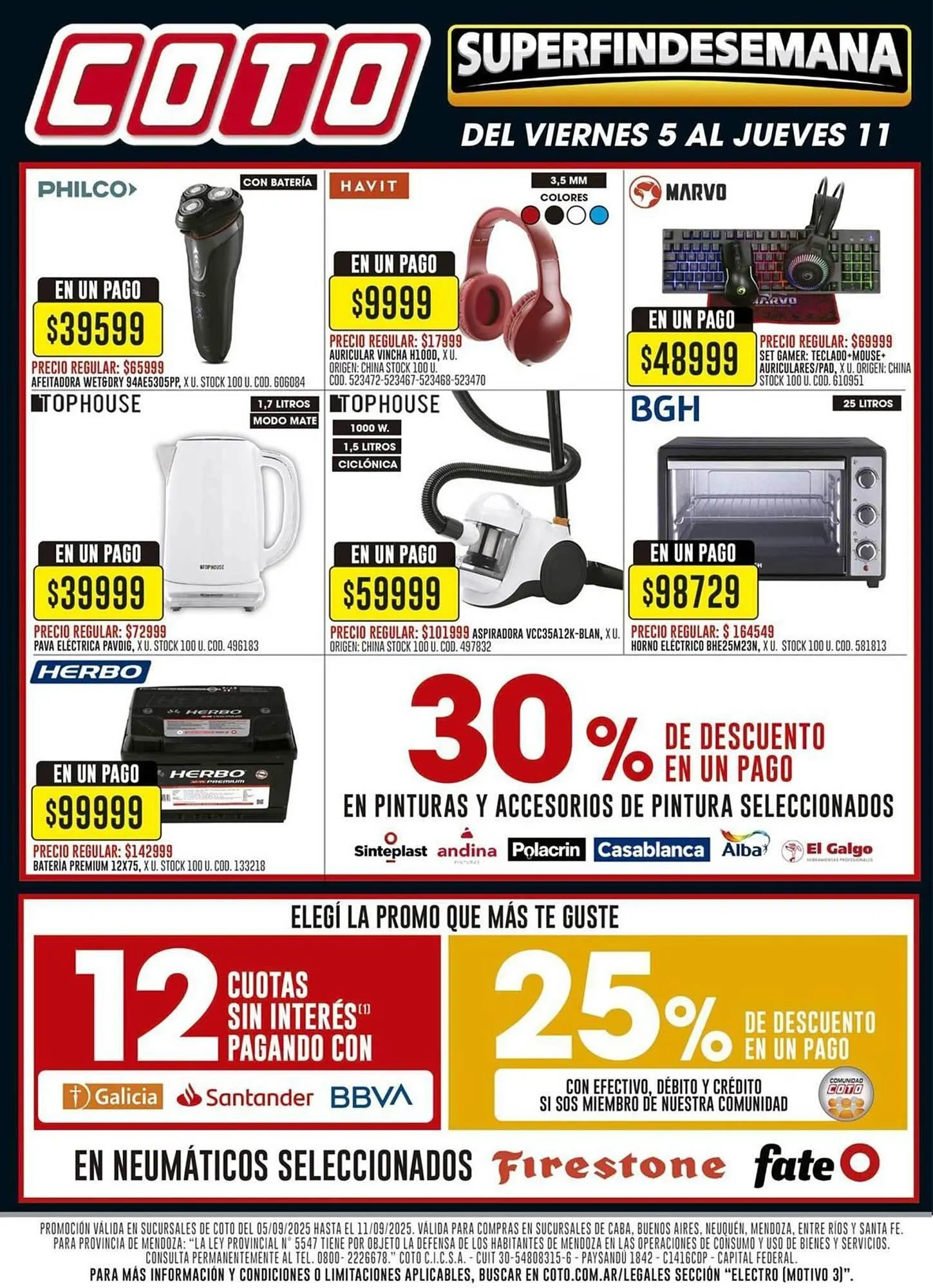 Ofertas de Catálogo Coto 5 de septiembre al 11 de septiembre 2025 - Página 3 del catálogo