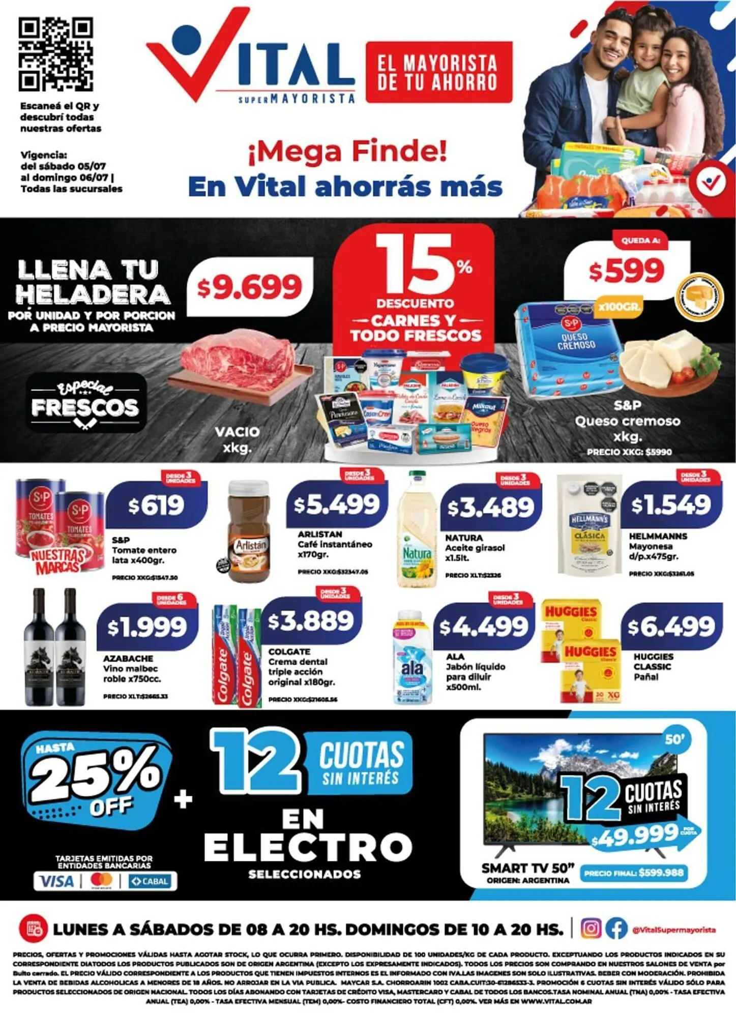 Ofertas de Catálogo Supermayorista Vital 5 de julio al 6 de julio 2025 - Página 1 del catálogo