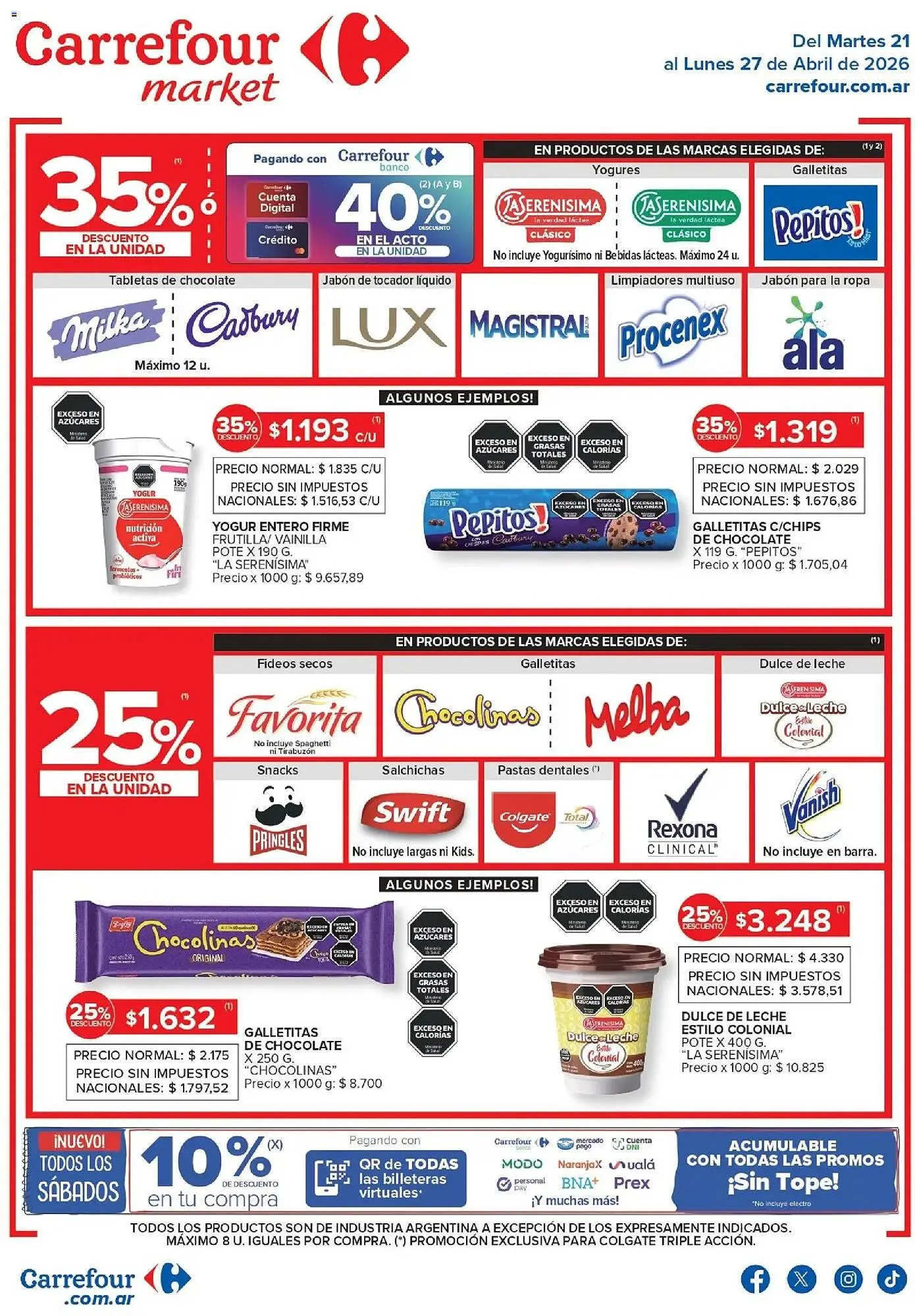 Ofertas de Folleto Carrefour Market 21 de abril al 27 de abril 2026 - Página 1 del catálogo