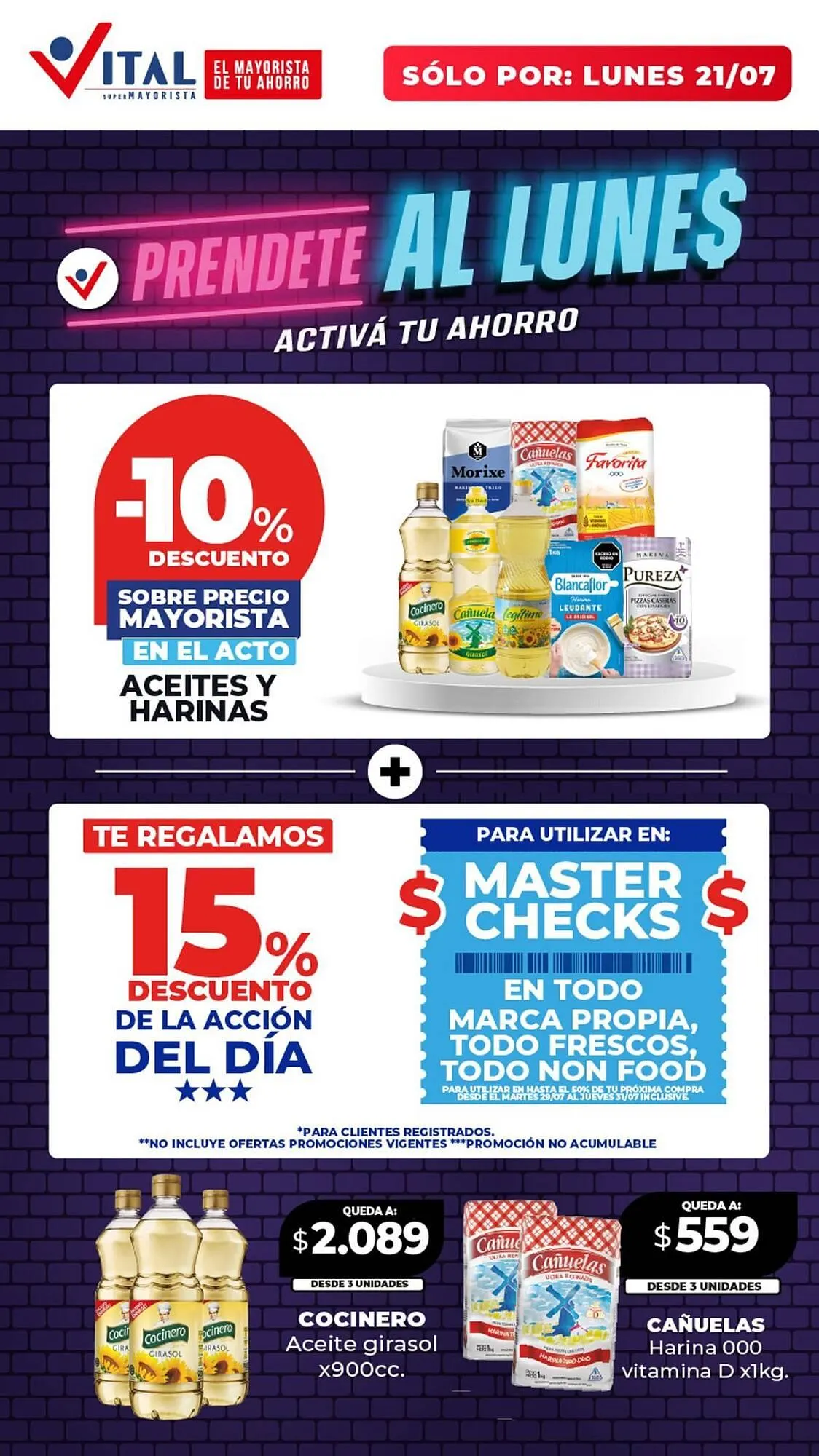 Ofertas de Catálogo Supermayorista Vital 29 de julio al 31 de julio 2025 - Página 1 del catálogo