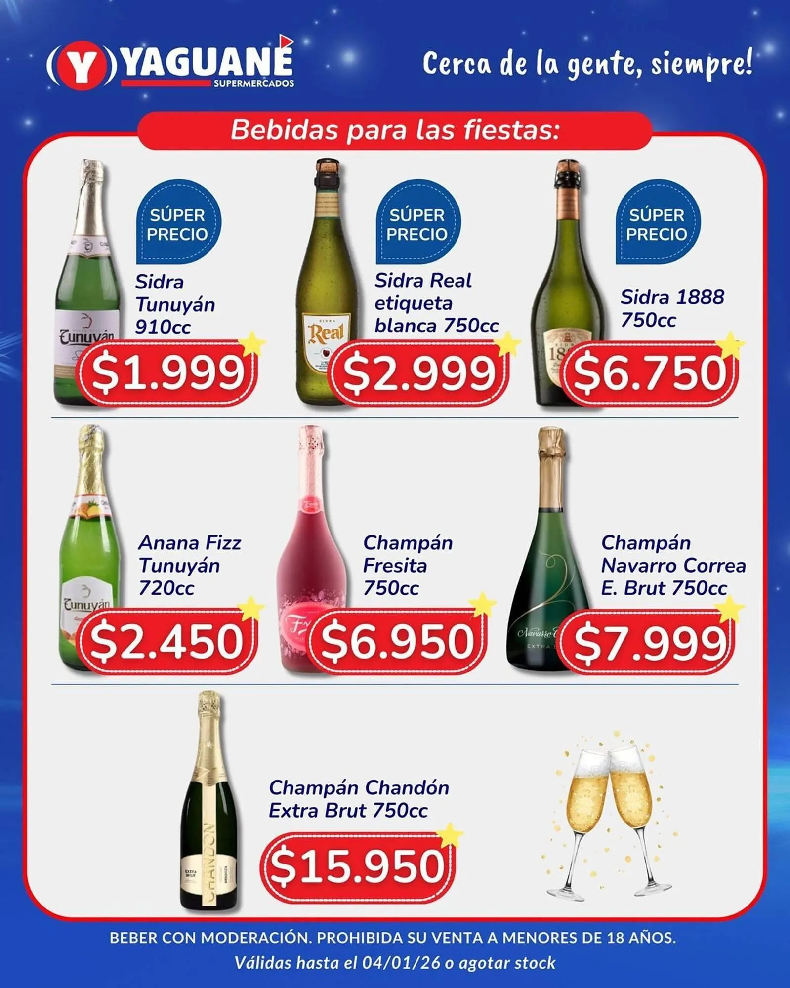 Ofertas de Catálogo Yaguane Supermercados 27 de diciembre al 4 de enero 2026 - Página 1 del catálogo