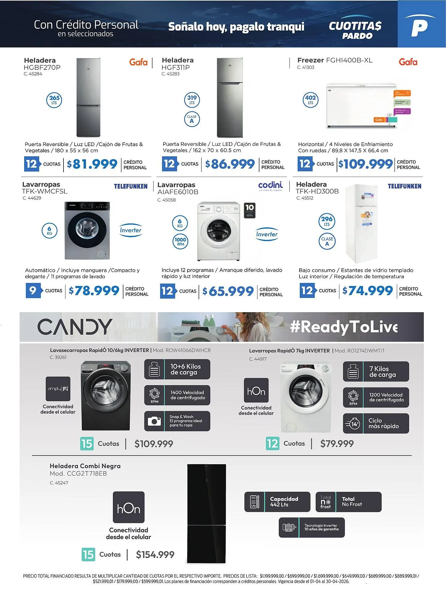 Ofertas de Catálogo Pardo Hogar 7 de abril al 30 de abril 2026 - Página 9 del catálogo