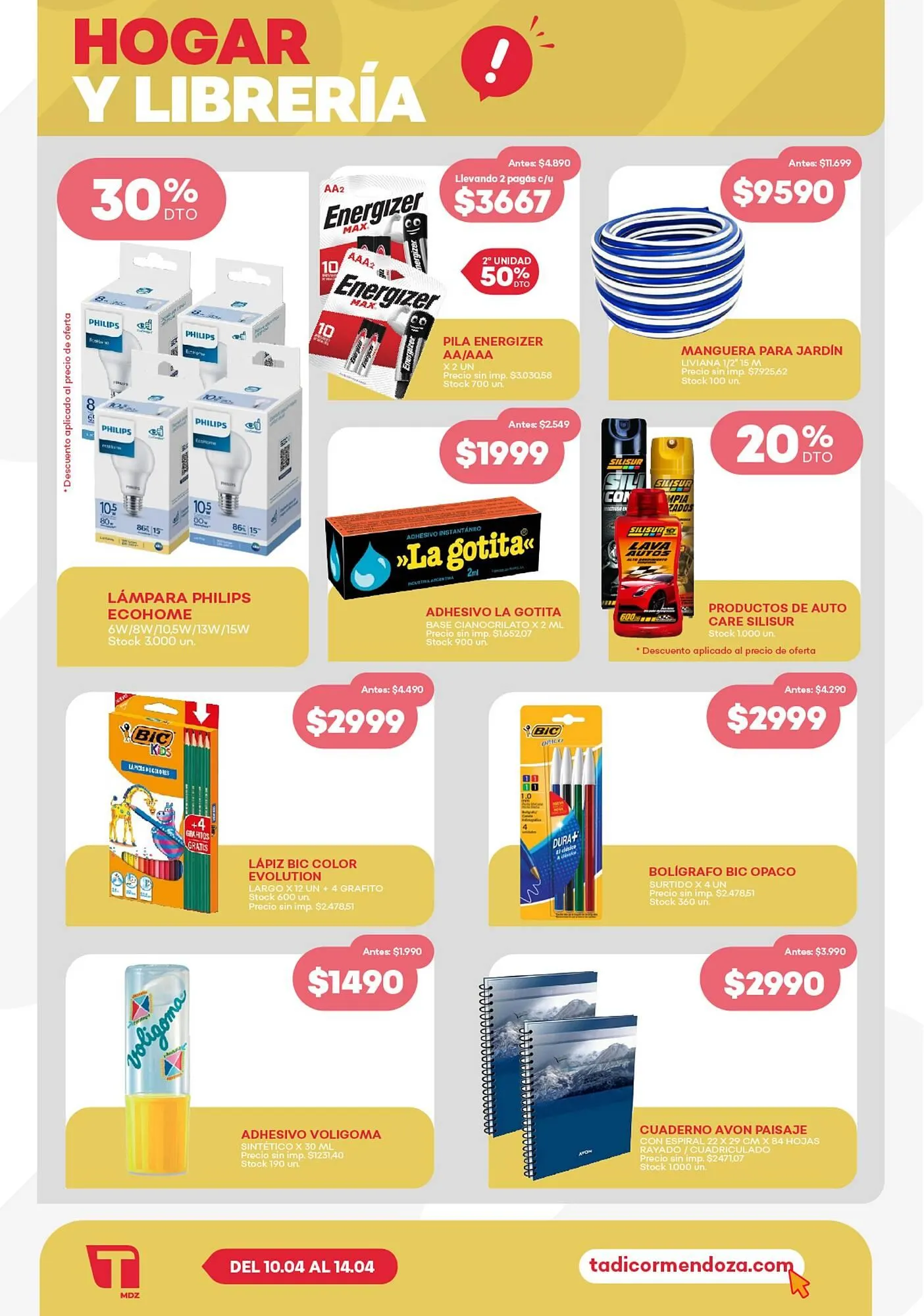 Ofertas de Catálogo Supermercados Tadicor 10 de abril al 14 de abril 2026 - Página 9 del catálogo