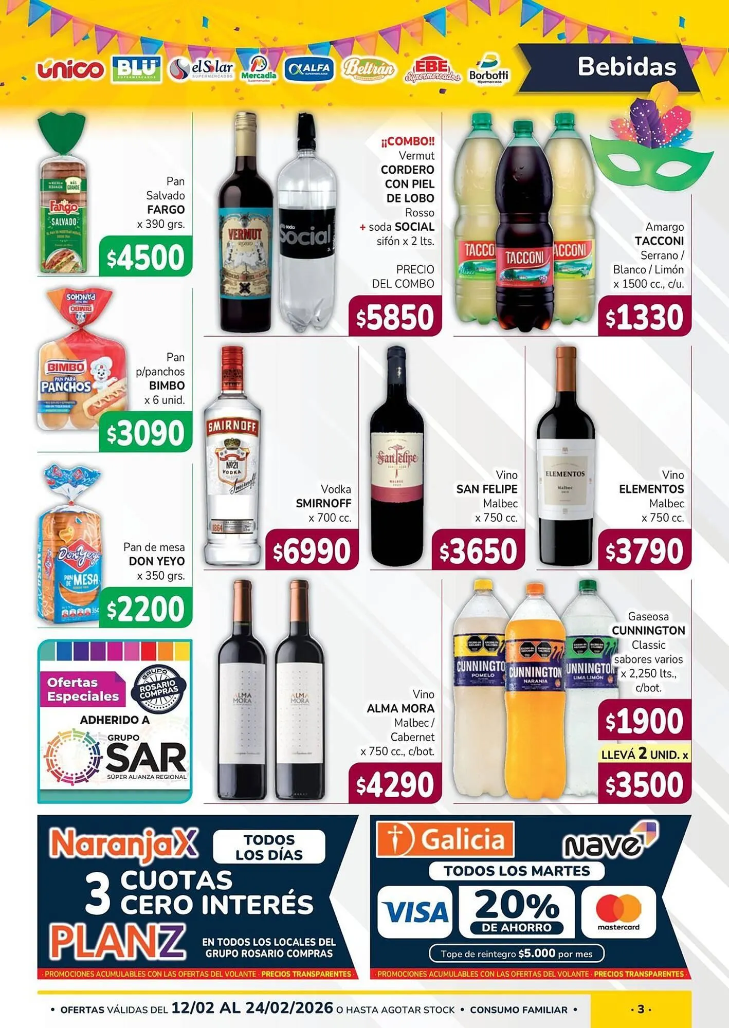 Ofertas de Catálogo Unico Supermercados 16 de febrero al 24 de febrero 2026 - Página 3 del catálogo