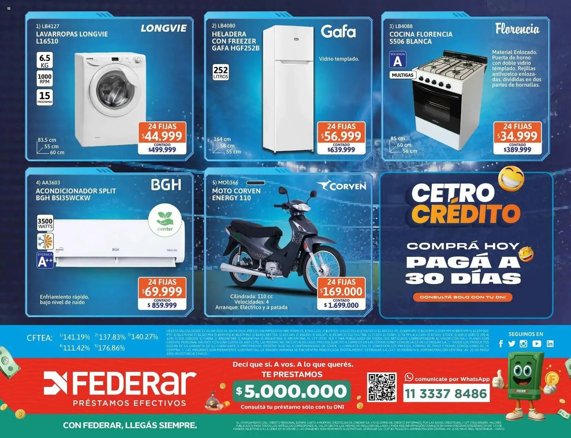 Ofertas de Catálogo Cetrogar 1 de abril al 1 de mayo 2026 - Página 16 del catálogo
