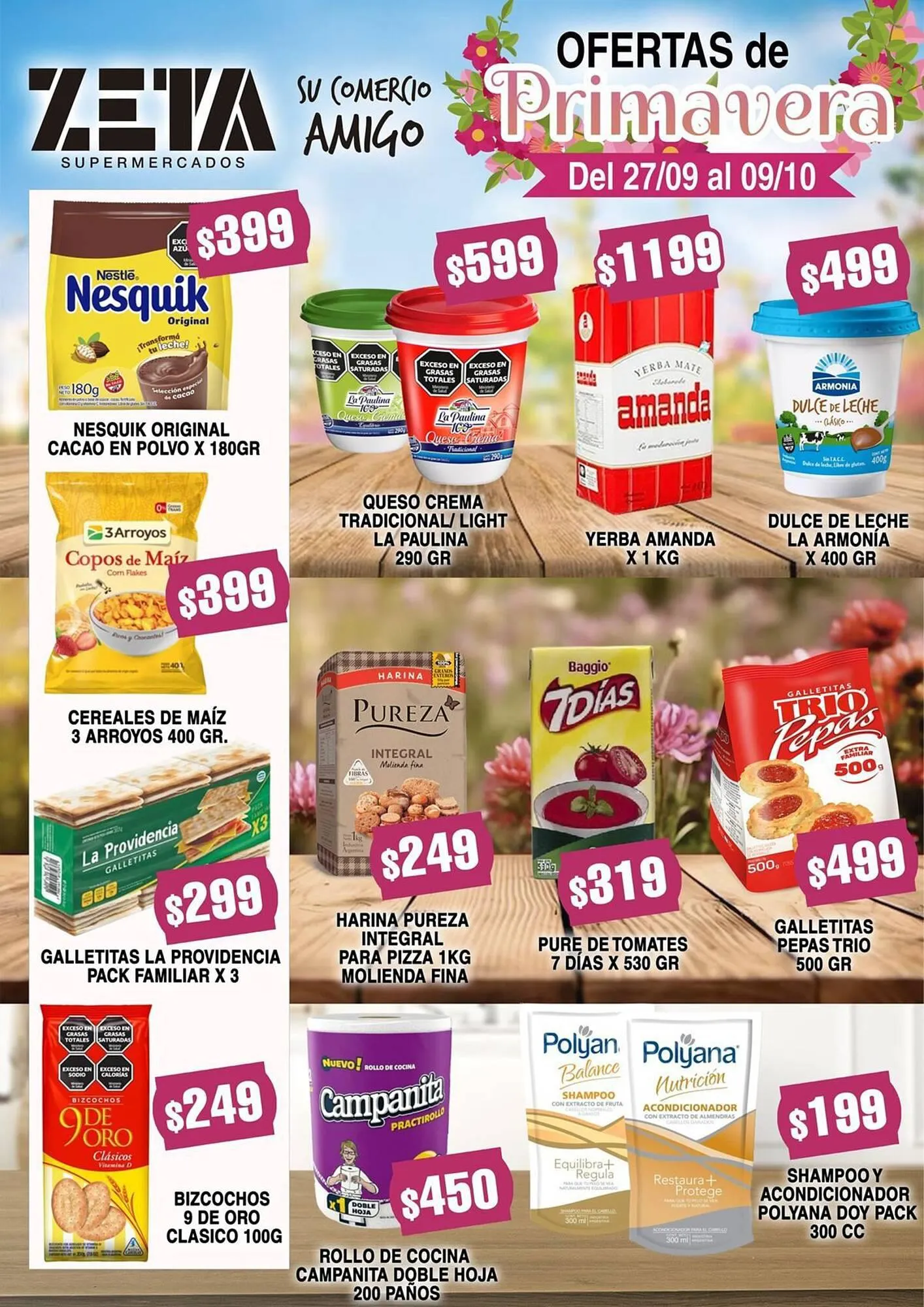 Ofertas de Catálogo Supermercados Zeta 28 de septiembre al 9 de octubre 2023 - Página 1 del catálogo