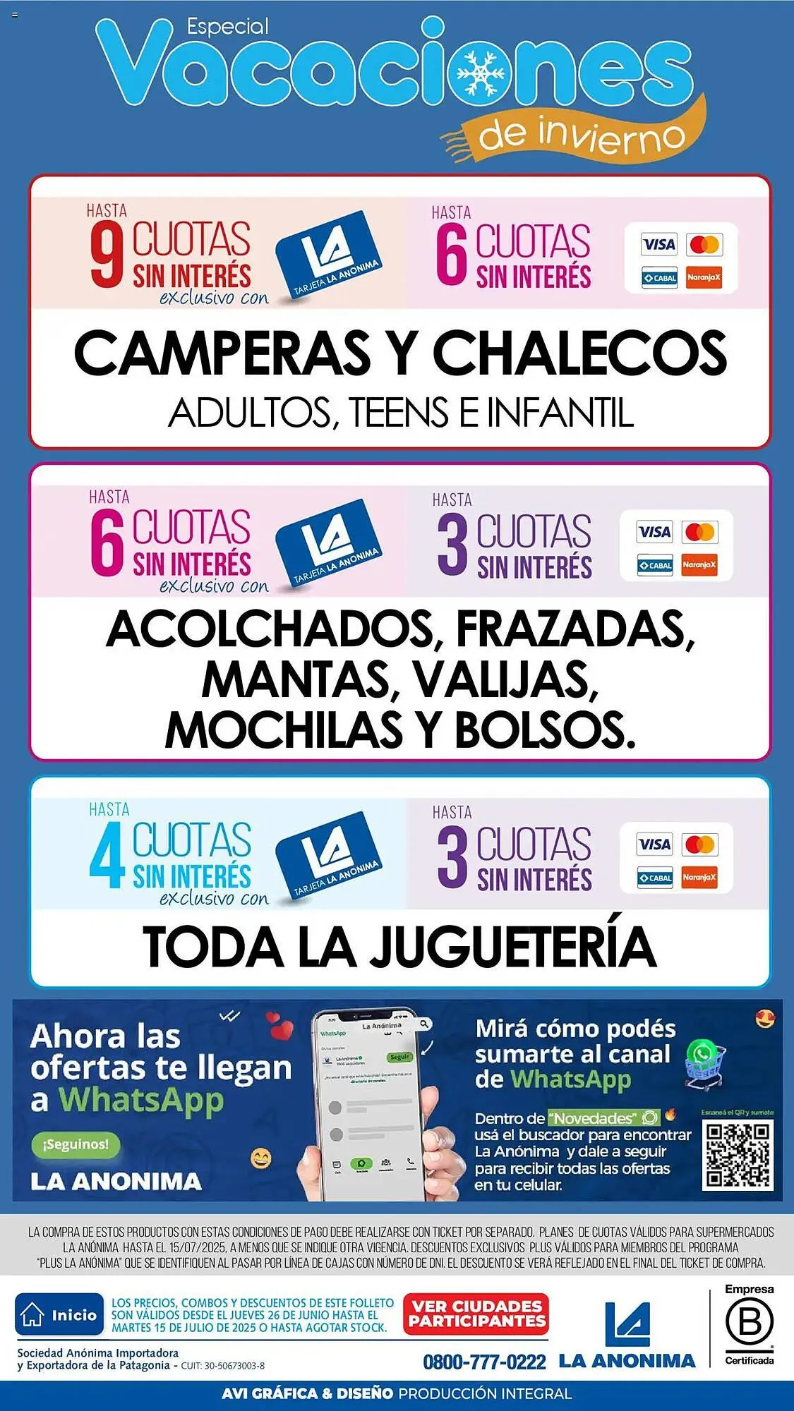 Ofertas de Catálogo La Anonima 26 de junio al 16 de julio 2025 - Página 16 del catálogo