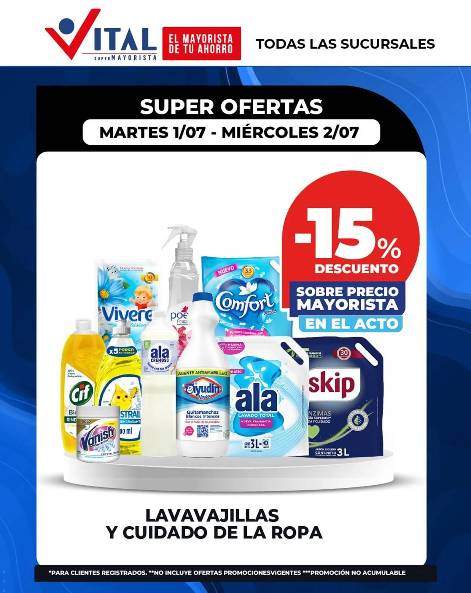 Ofertas de Catálogo Supermayorista Vital 1 de julio al 2 de julio 2025 - Página 1 del catálogo