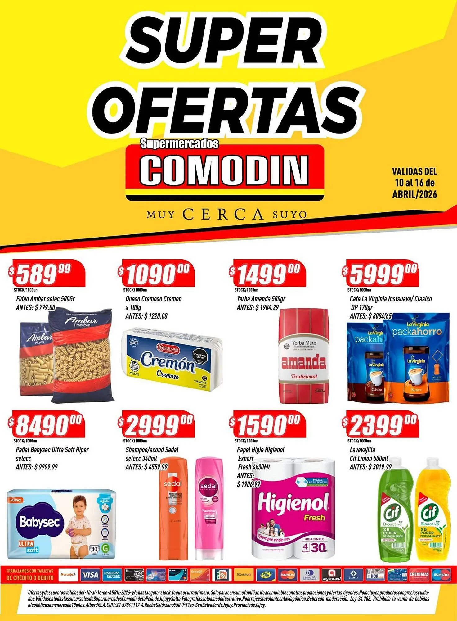 Ofertas de Catálogo Supermercados Comodin 10 de abril al 16 de abril 2026 - Página 1 del catálogo