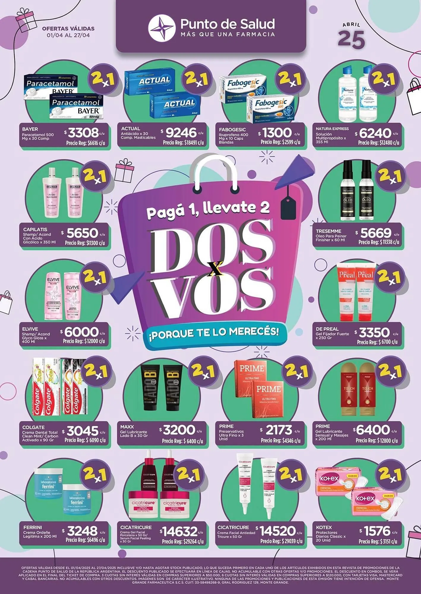 Ofertas de Catálogo Punto de Salud 9 de abril al 27 de abril 2025 - Página 1 del catálogo