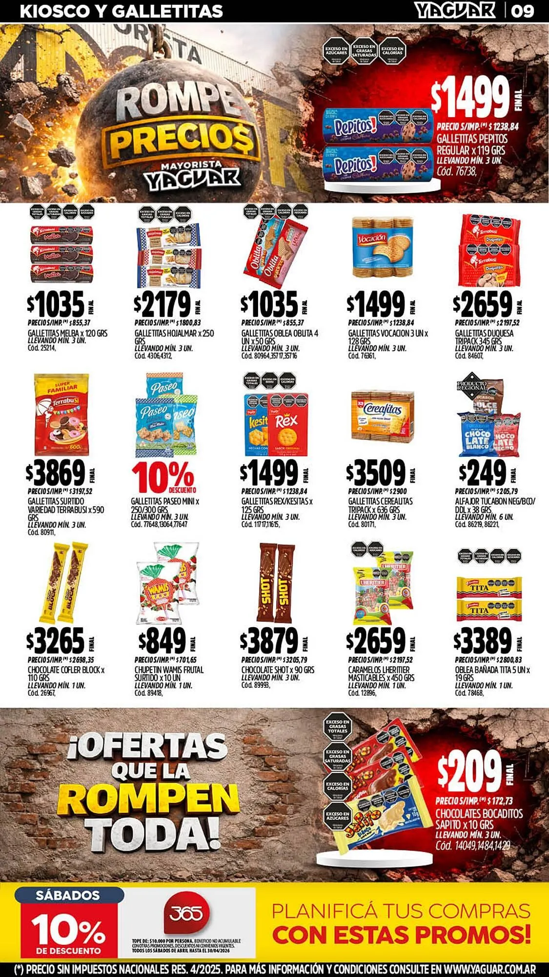 Ofertas de Catálogo Supermercados Yaguar 27 de abril al 3 de mayo 2026 - Página 9 del catálogo