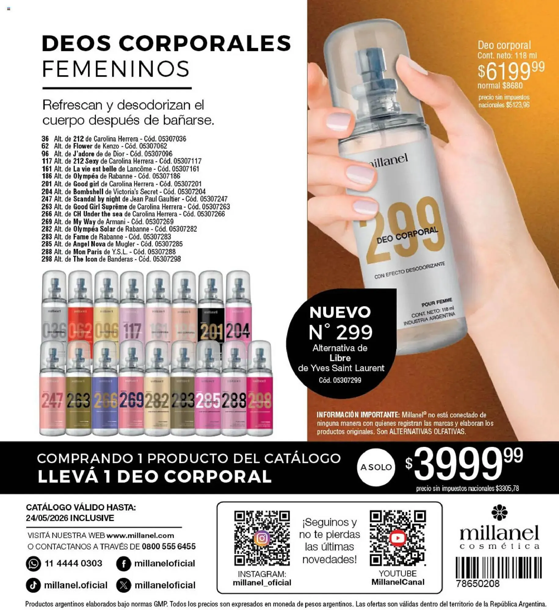 Ofertas de Catálogo Millanel Cosmética 27 de abril al 25 de mayo 2026 - Página 196 del catálogo