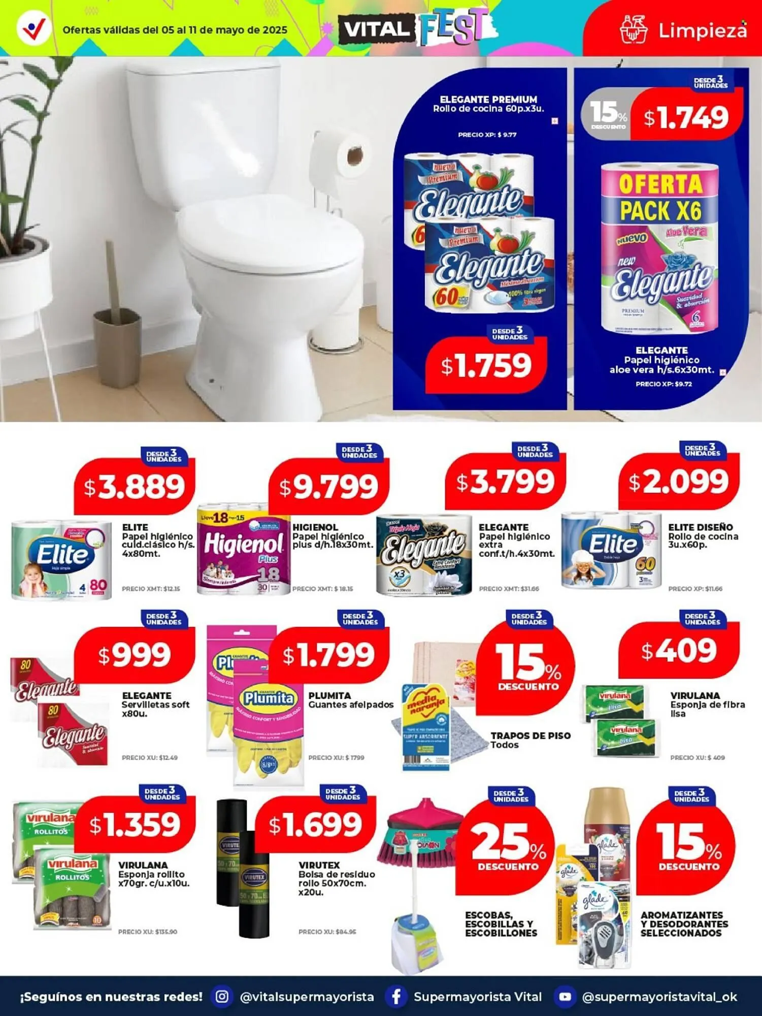 Ofertas de Catálogo Supermayorista Vital 5 de mayo al 13 de mayo 2025 - Página 9 del catálogo