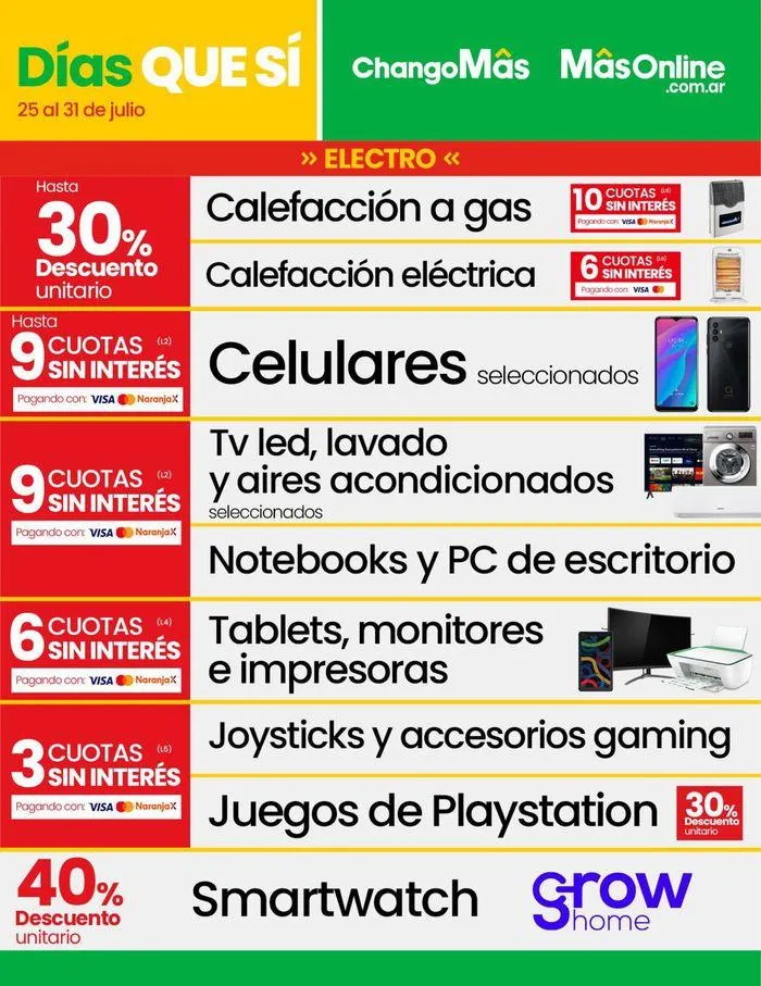 Ofertas de Catálogo Changomas 25 de julio al 31 de julio 2024 - Página 18 del catálogo