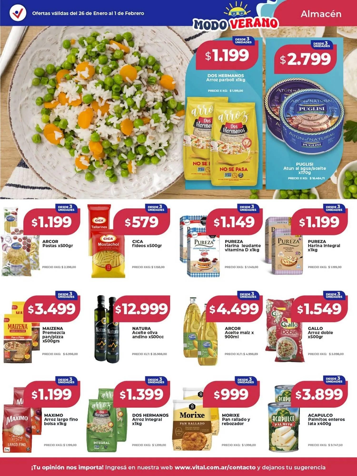 Ofertas de Catálogo Supermayorista Vital 26 de enero al 1 de febrero 2026 - Página 9 del catálogo