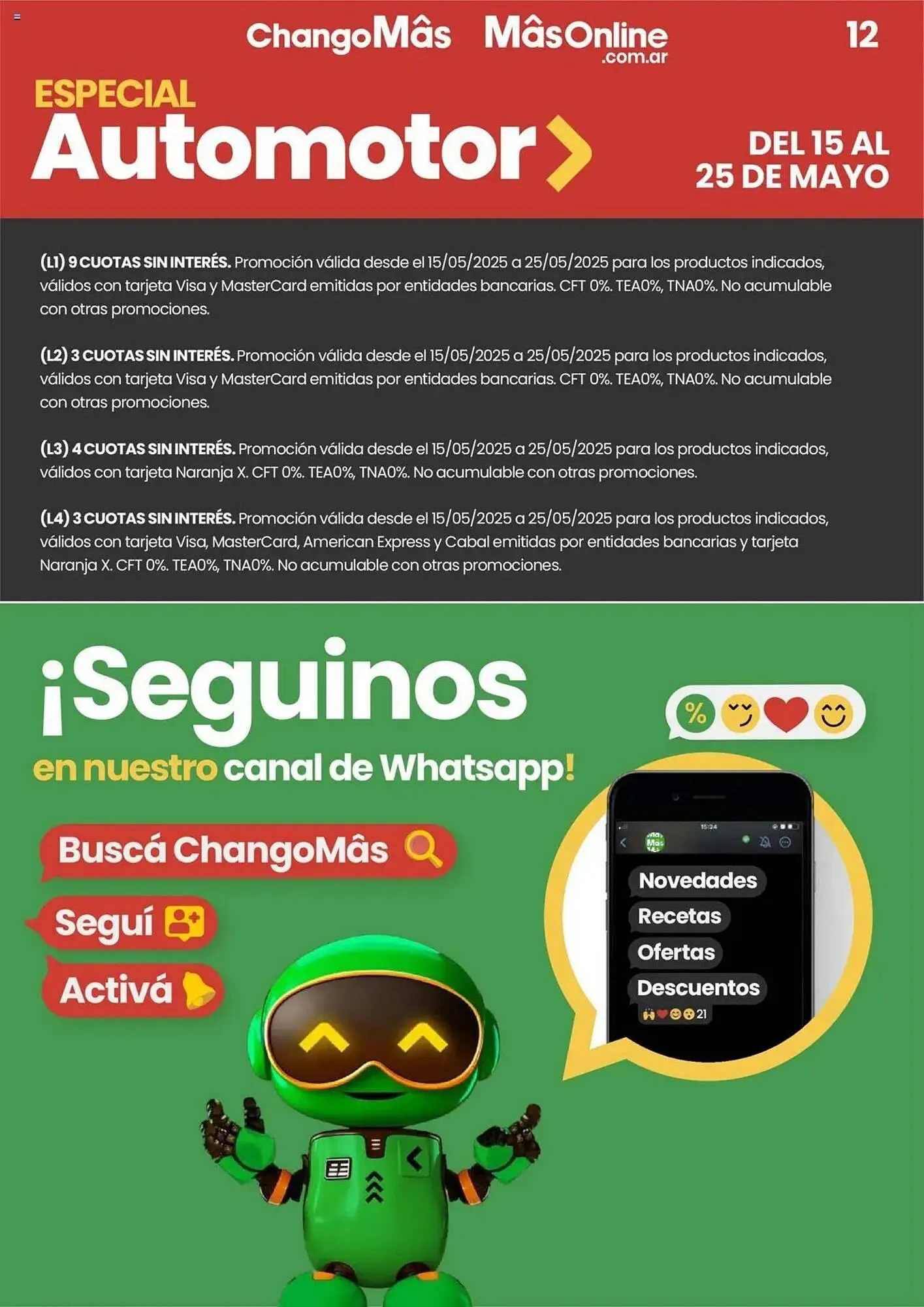 Ofertas de Catálogo Changomas 15 de mayo al 25 de mayo 2025 - Página 12 del catálogo
