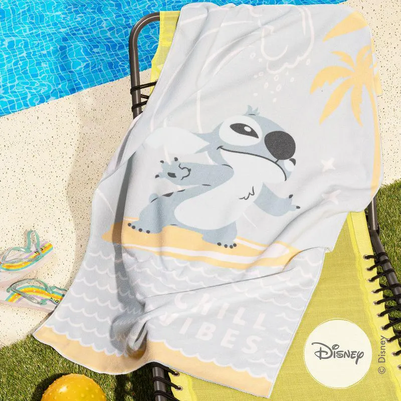 Toallón Playero Chill Vibes Stitch