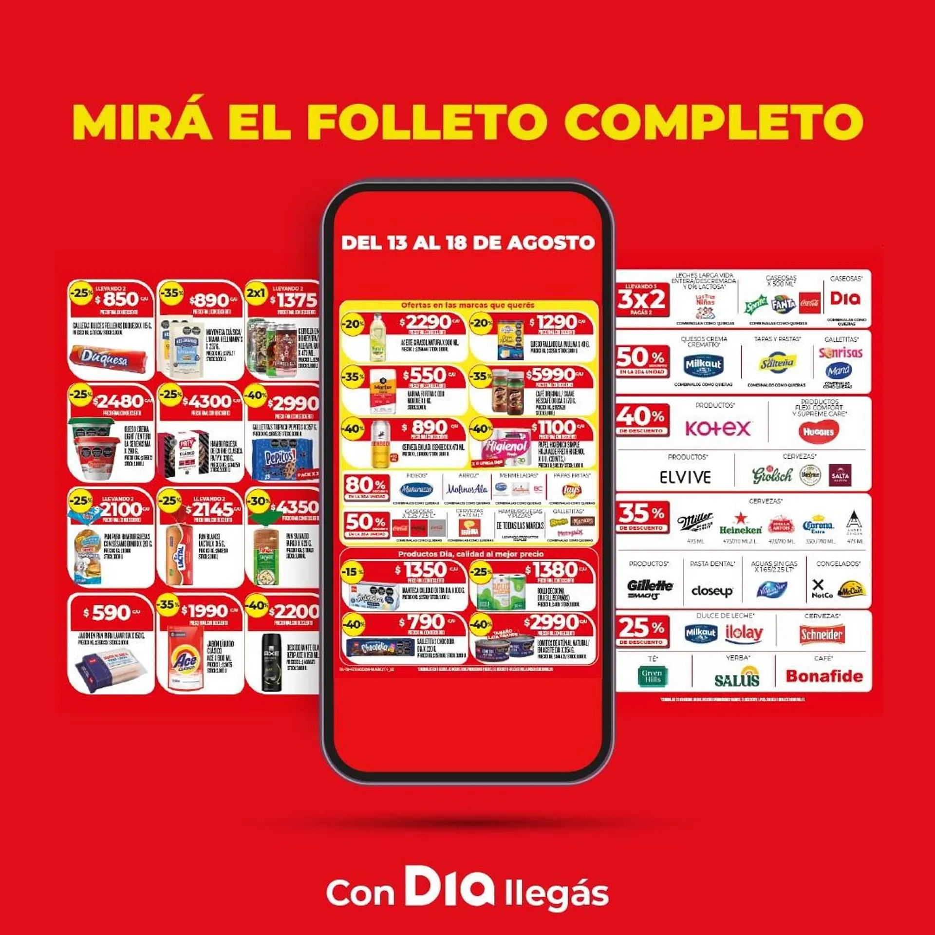 Ofertas de Catálogo Supermercados DIA 14 de agosto al 18 de agosto 2025 - Página 1 del catálogo