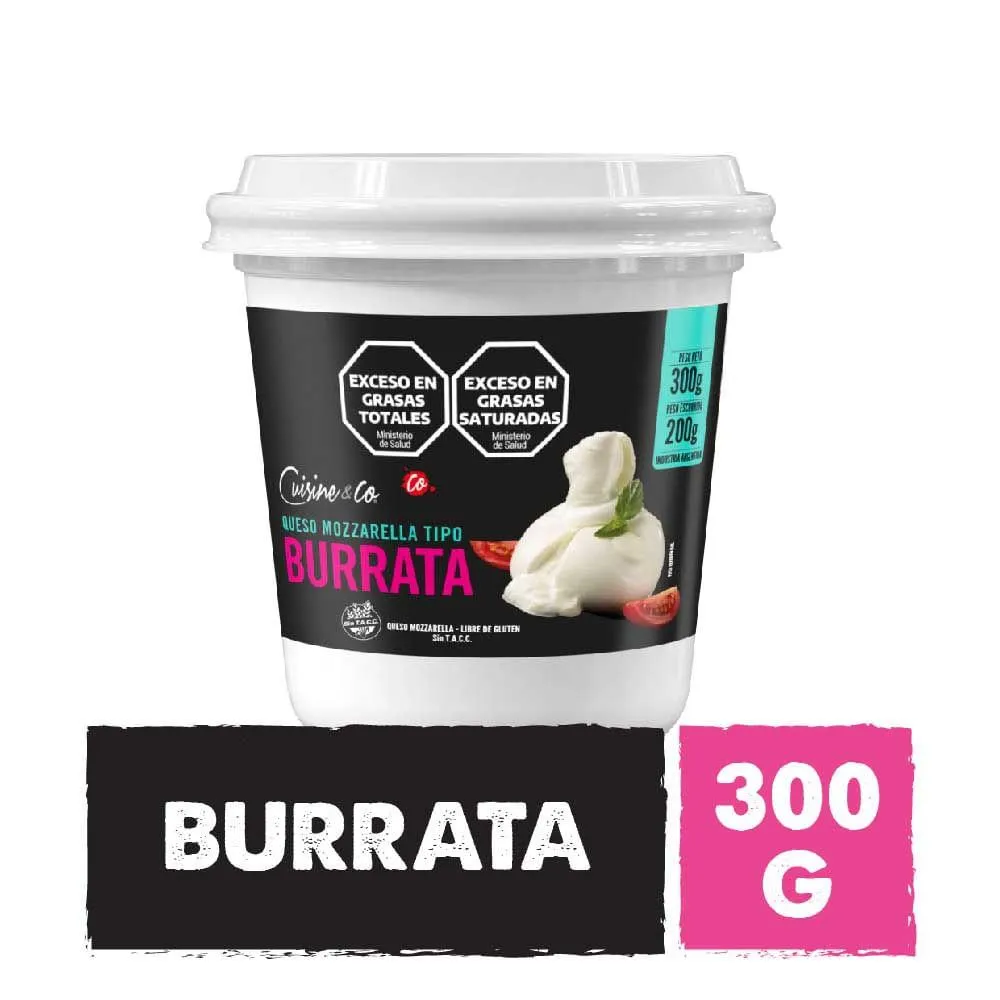Queso Burrata 200 Grs Cuisine & Co