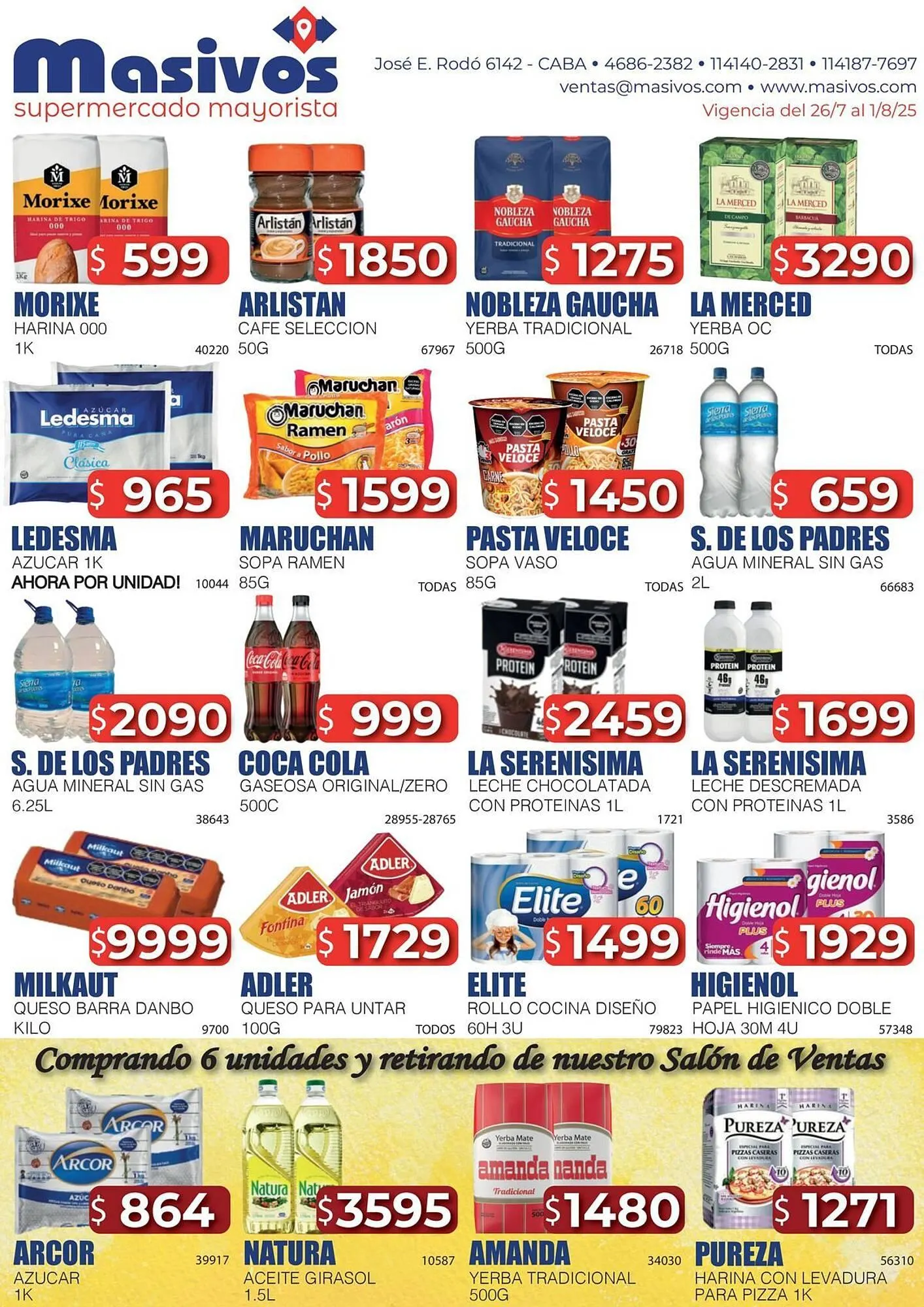 Ofertas de Catálogo Masivos 26 de julio al 1 de agosto 2025 - Página 1 del catálogo