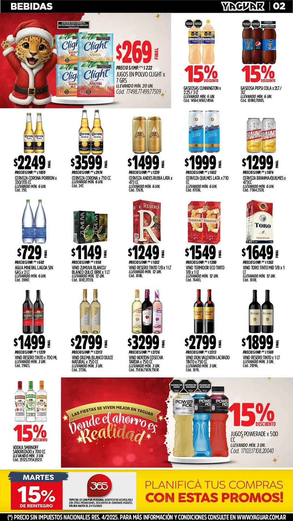 Ofertas de Catálogo Supermercados Yaguar 15 de diciembre al 21 de diciembre 2025 - Página 2 del catálogo