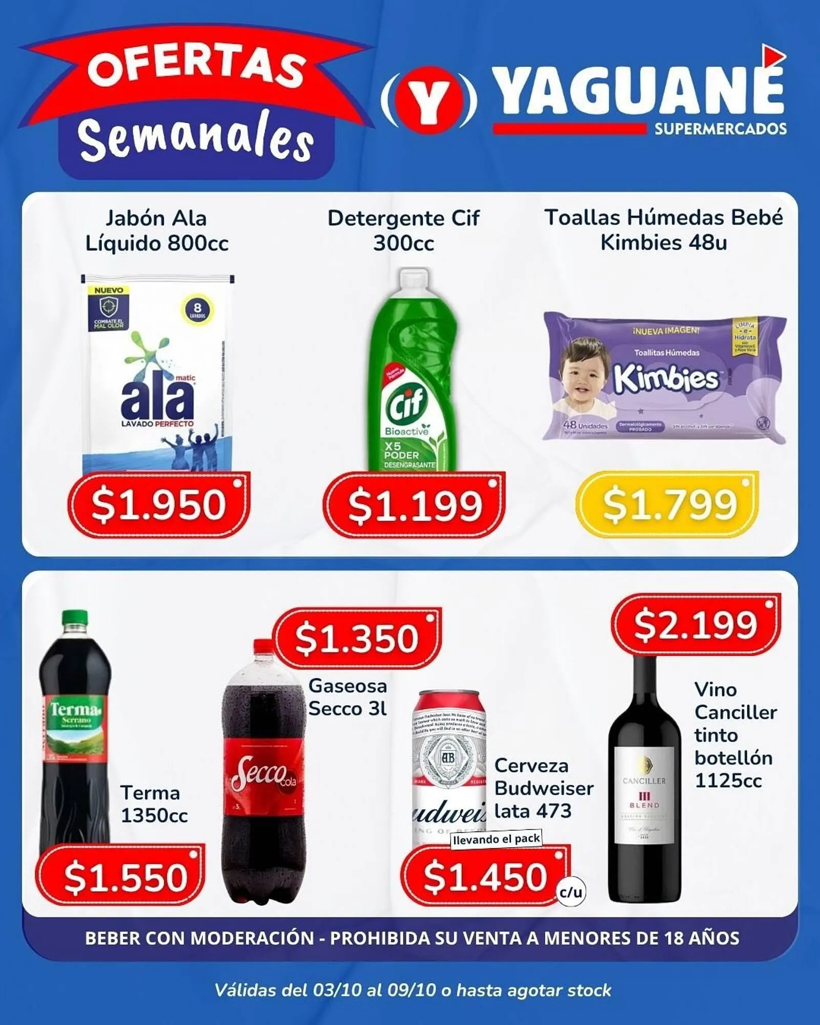 Ofertas de Catálogo Yaguane Supermercados 3 de octubre al 9 de octubre 2025 - Página 3 del catálogo