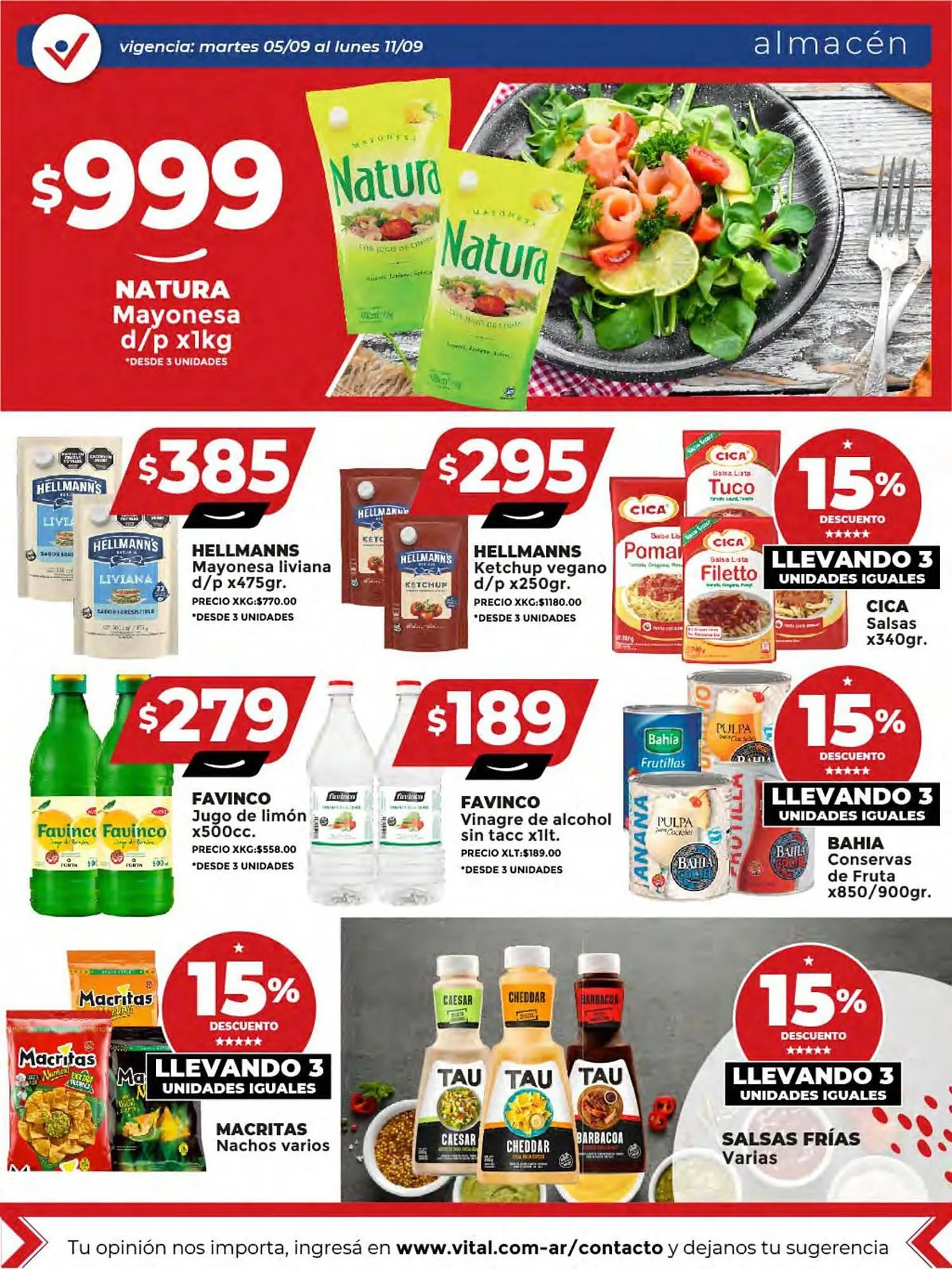 Ofertas de Catálogo Supermayorista Vital 6 de septiembre al 11 de septiembre 2023 - Página 13 del catálogo